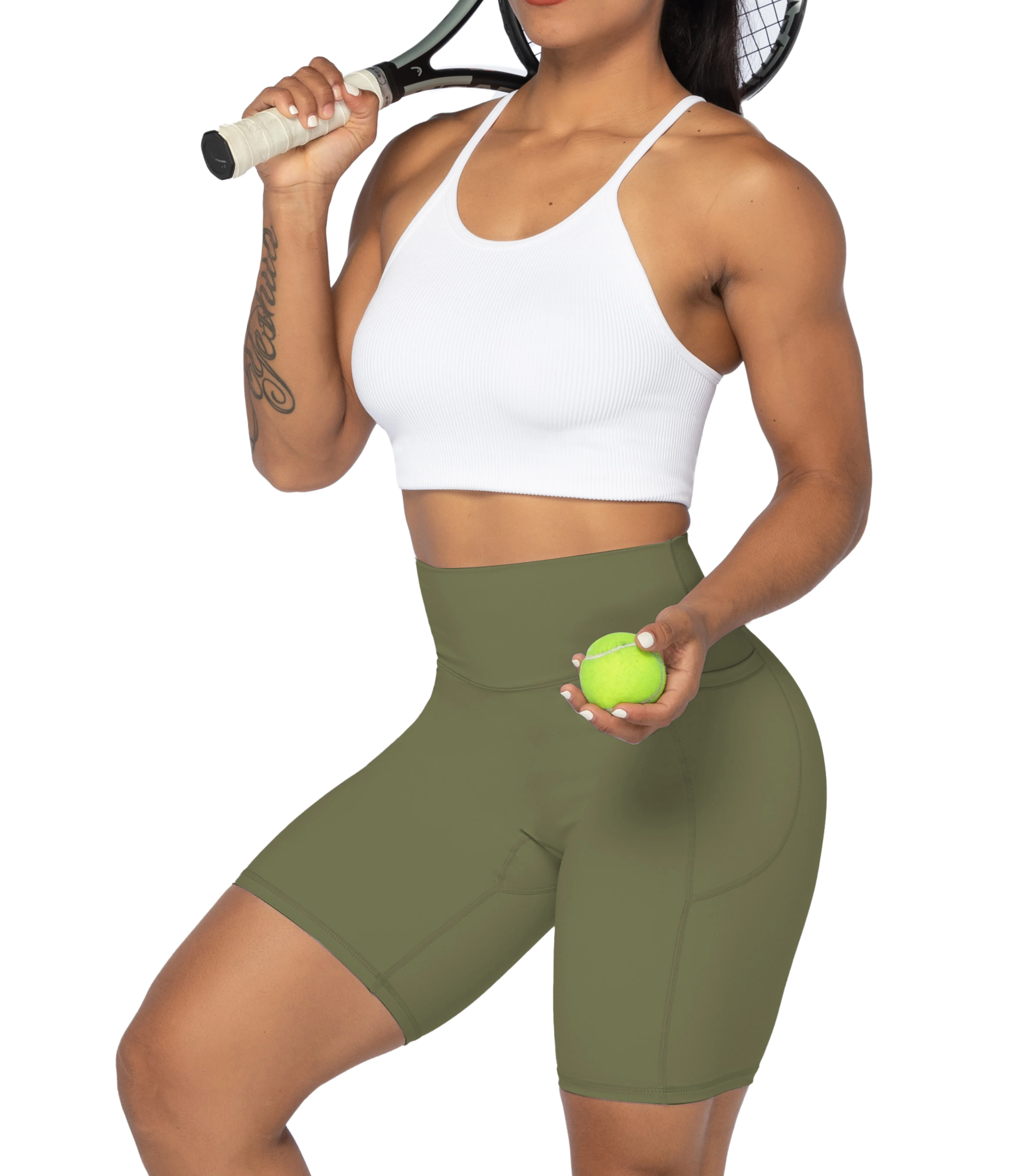 8 Biker Shorts for Women with Pockets