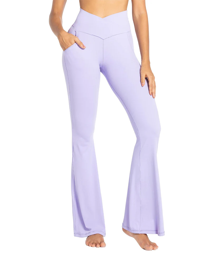 30'' Flare Leggings for Women with Pockets