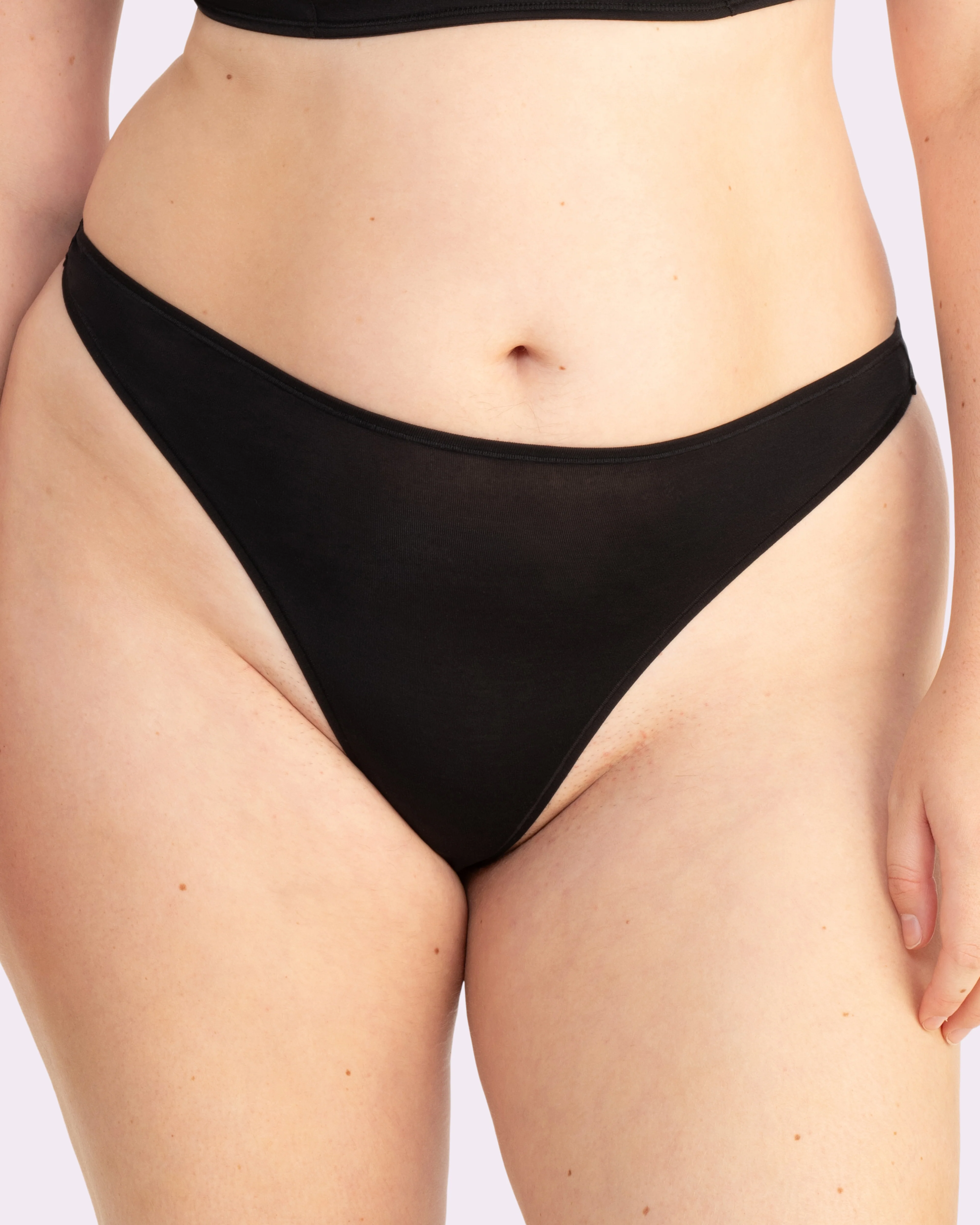 Ultra-Flattering High Rise Thong | New:Cotton (Eightball)