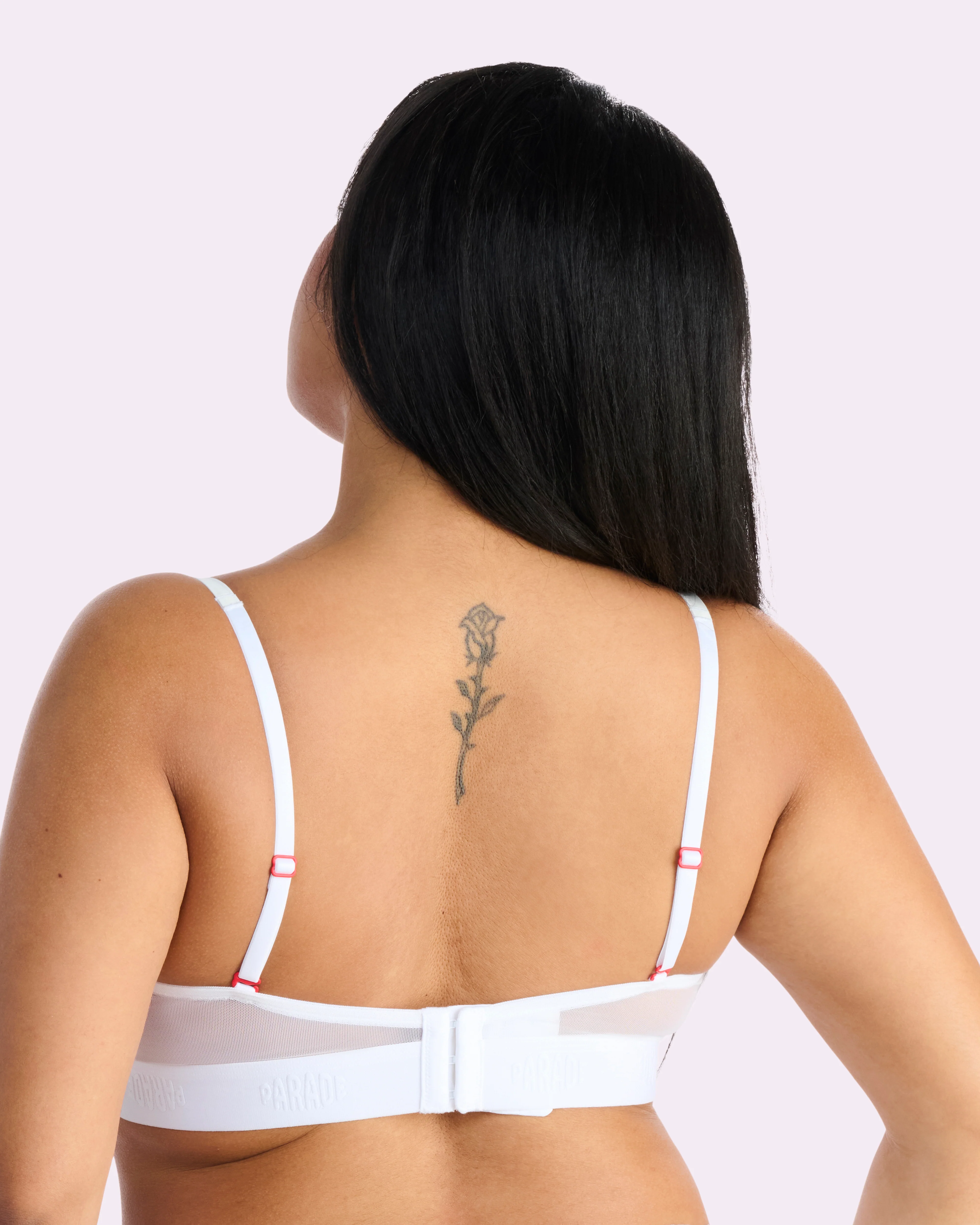 Parade Poplin Triangle Bralette | Parade Poplin (Garden Embroidery)