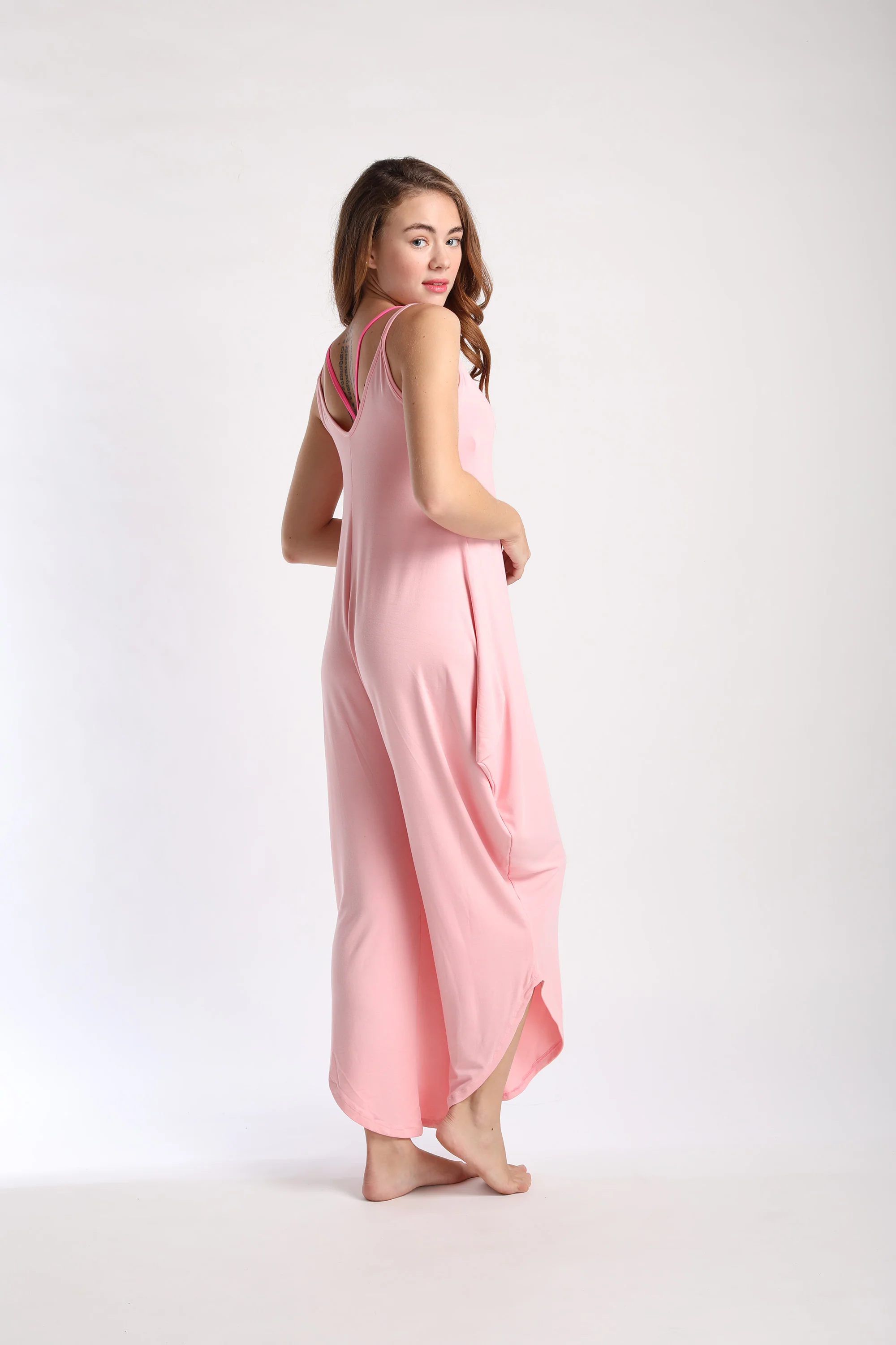 Flexi Long Romper - Pink
