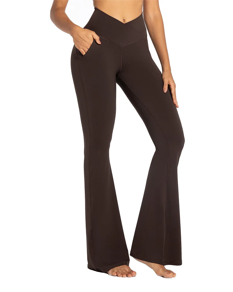 30'' Flare Leggings for Women with Pockets