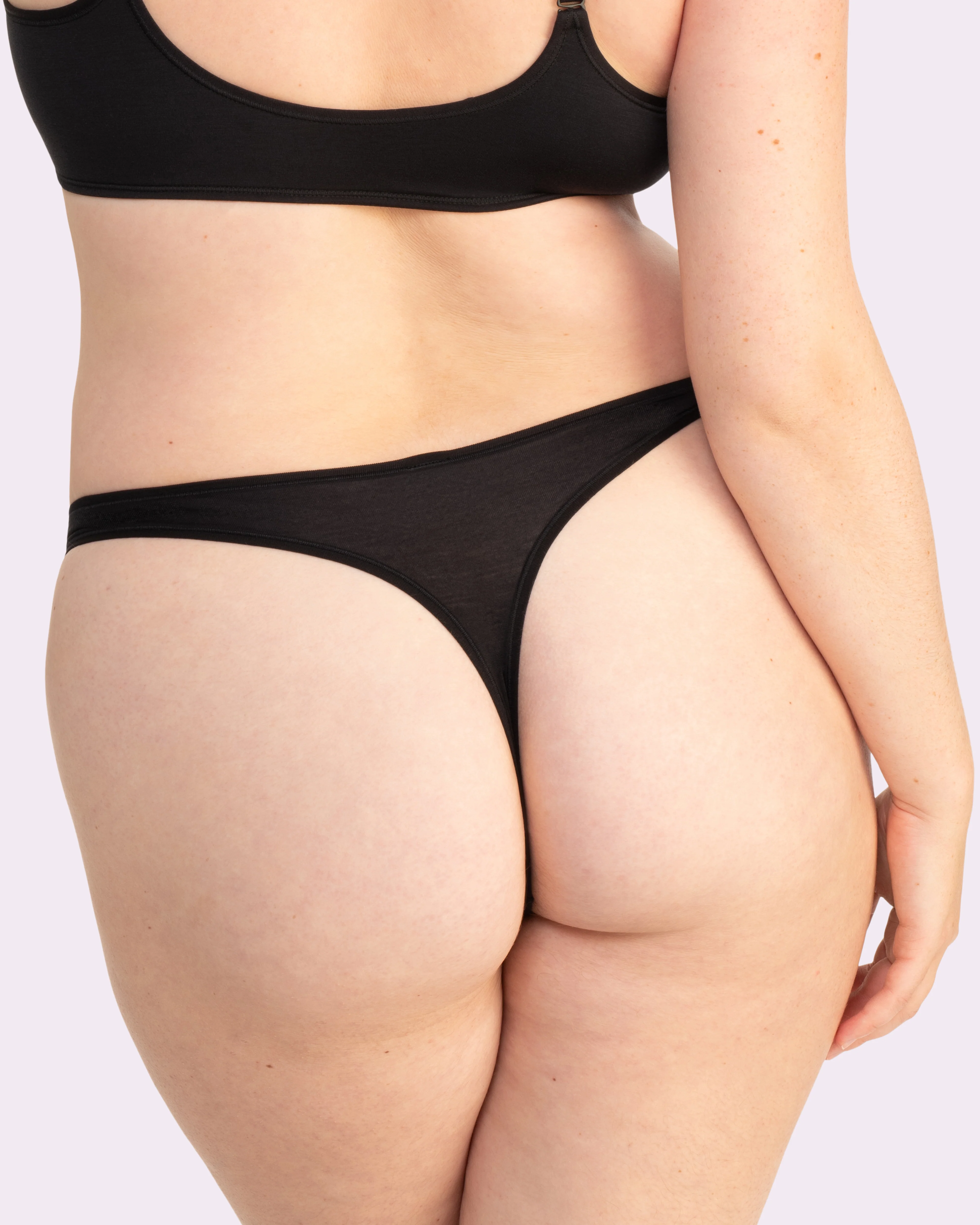 Ultra-Flattering High Rise Thong | New:Cotton (Eightball)
