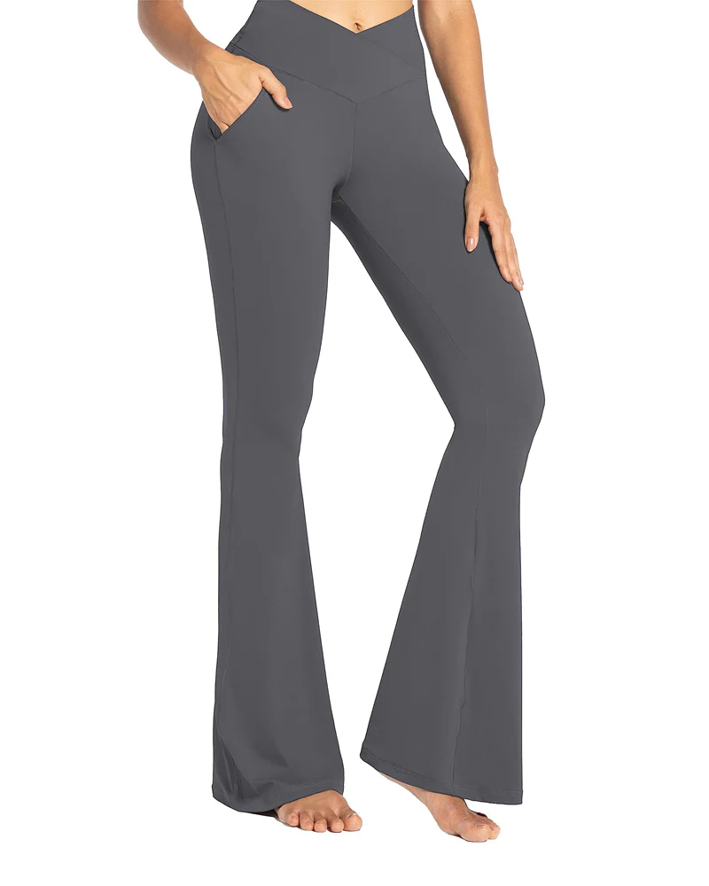 30'' Flare Leggings for Women with Pockets