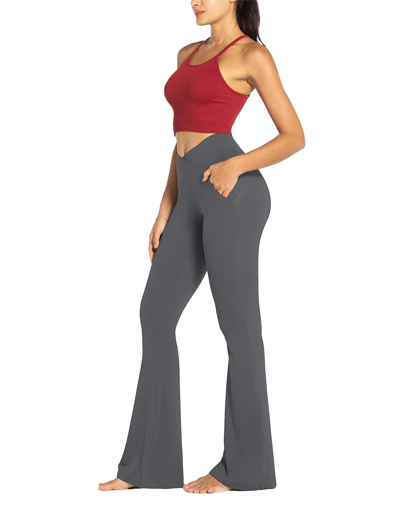 30'' Flare Leggings for Women with Pockets