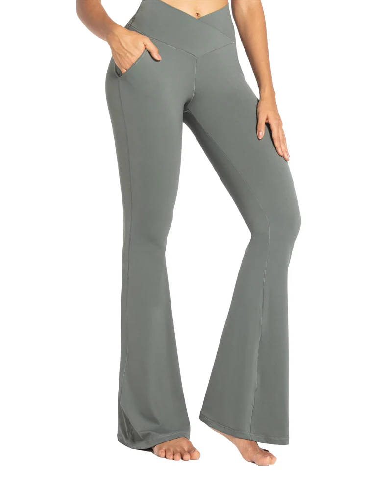 30'' Flare Leggings for Women with Pockets