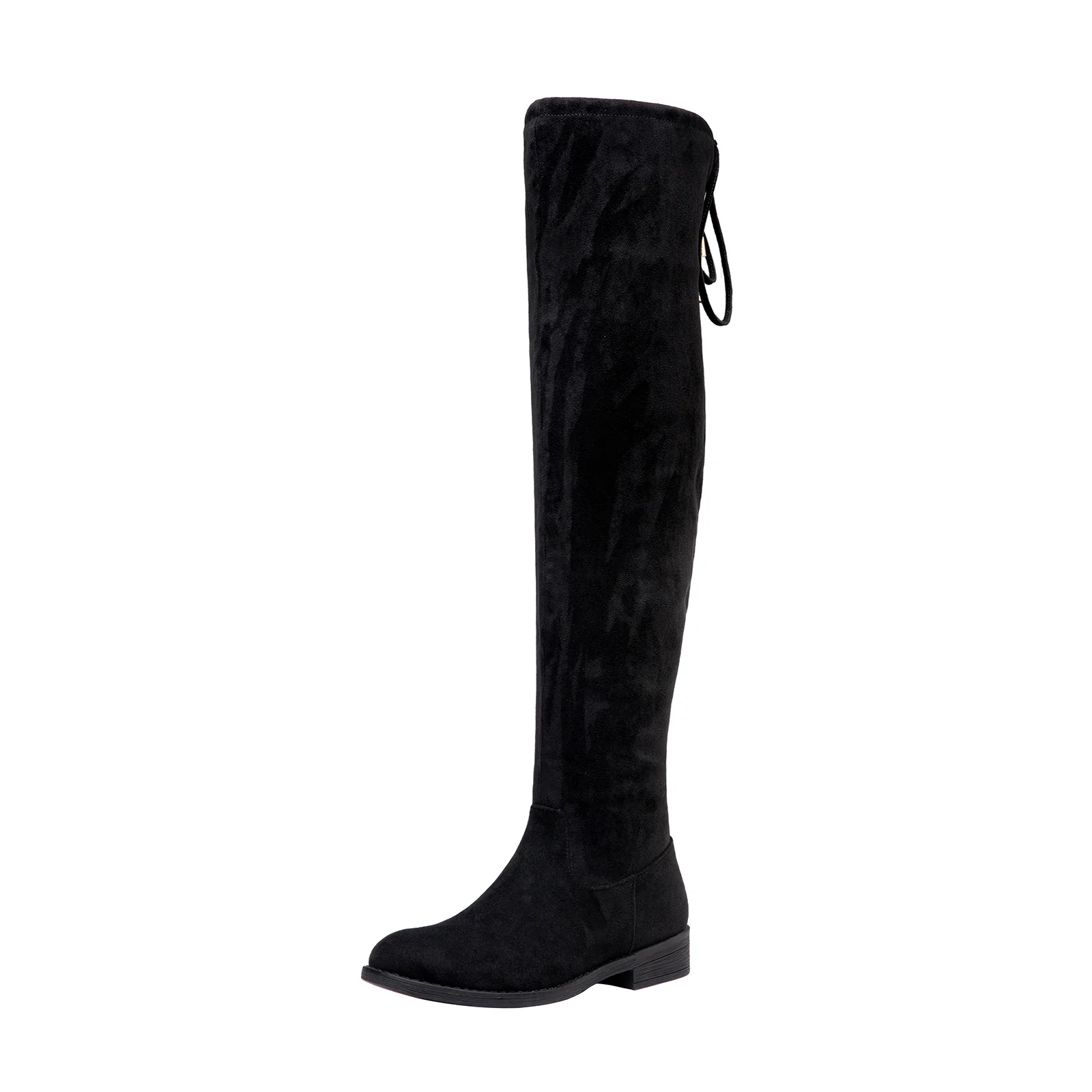 Vepose Women's 998 Suede Over the Knee High Boots Low Flat Heel Thigh High Boots for Women