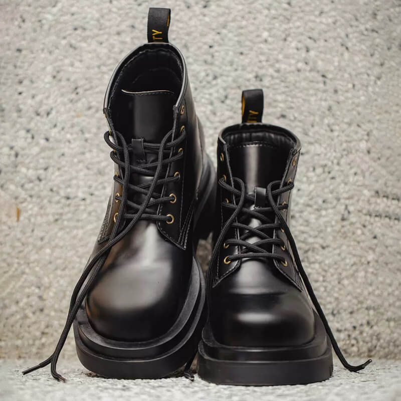 Black Combat Boots For MenShadow Warrior Boots