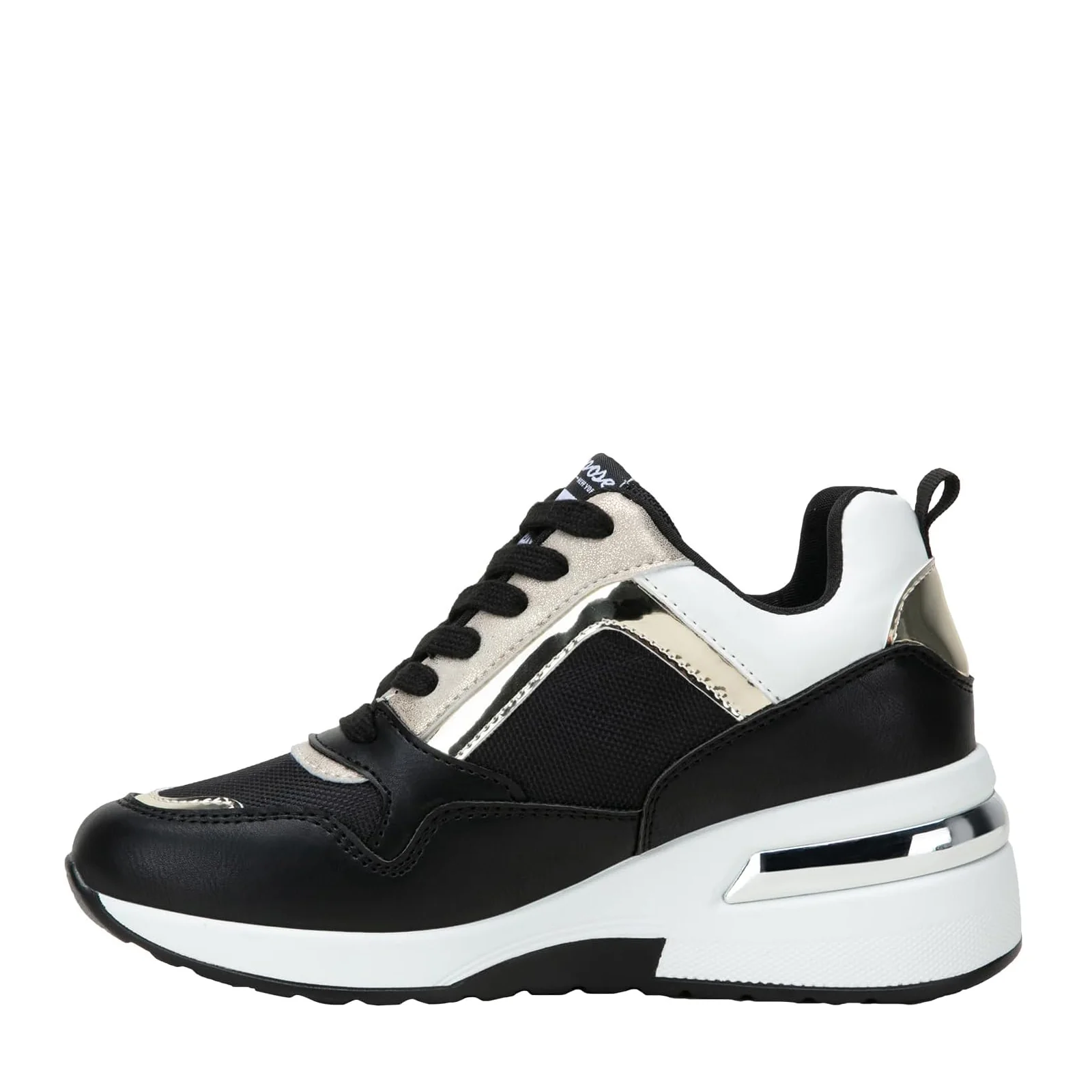 Vepose Women's 8026A Fashion Wedge Sneakers,Arch Support High Heel Tennis Shoes Shoes