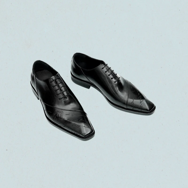 Vintage Craftsman Black Oxford Shoes – Classic Men’s Dress Shoes in Black & Brown