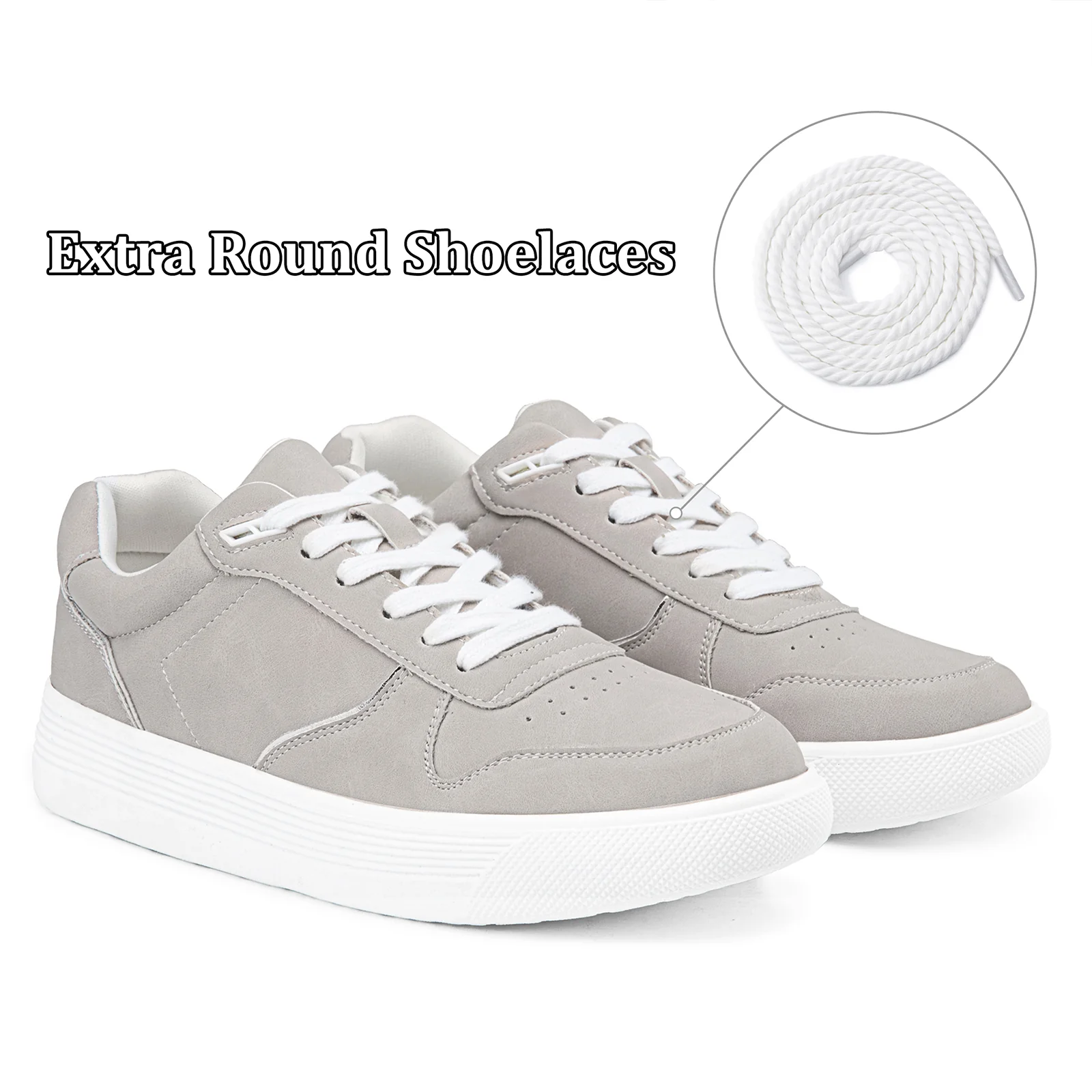 Vepose Women's 8001 Fashion Sneakers, Arch Support Lace-up Casual Sneaker, Tennis Walking Dress Shoes for Lady