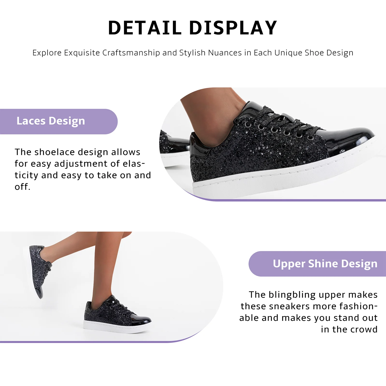 Vepose Women's 8002G Fashion Sneakers Casual Shoes Comfortable Dress Sneaker