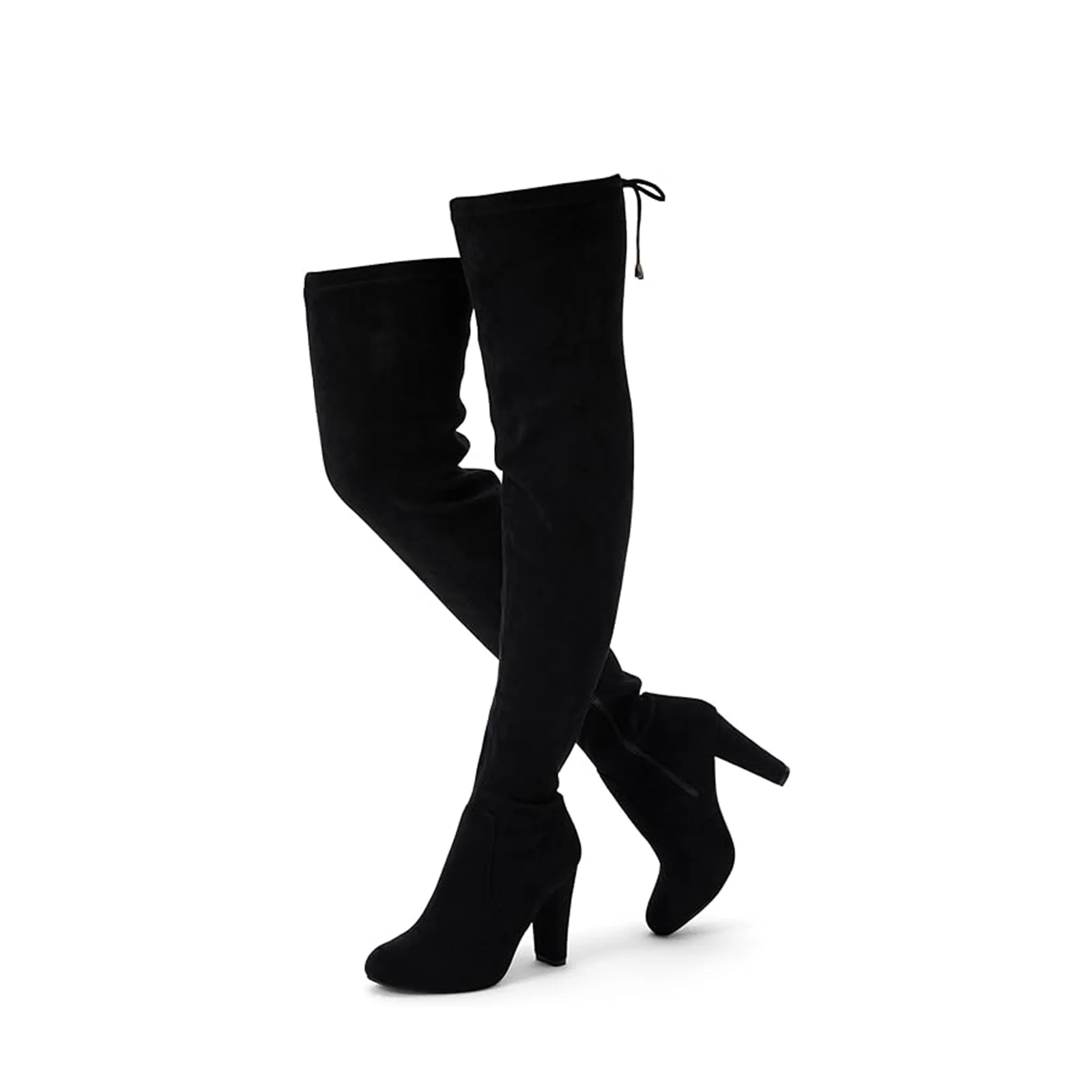 Vepose Women's 993 Thigh High Over The Knee Boots, Suede Long Boots with High Heel and Inner Zipper