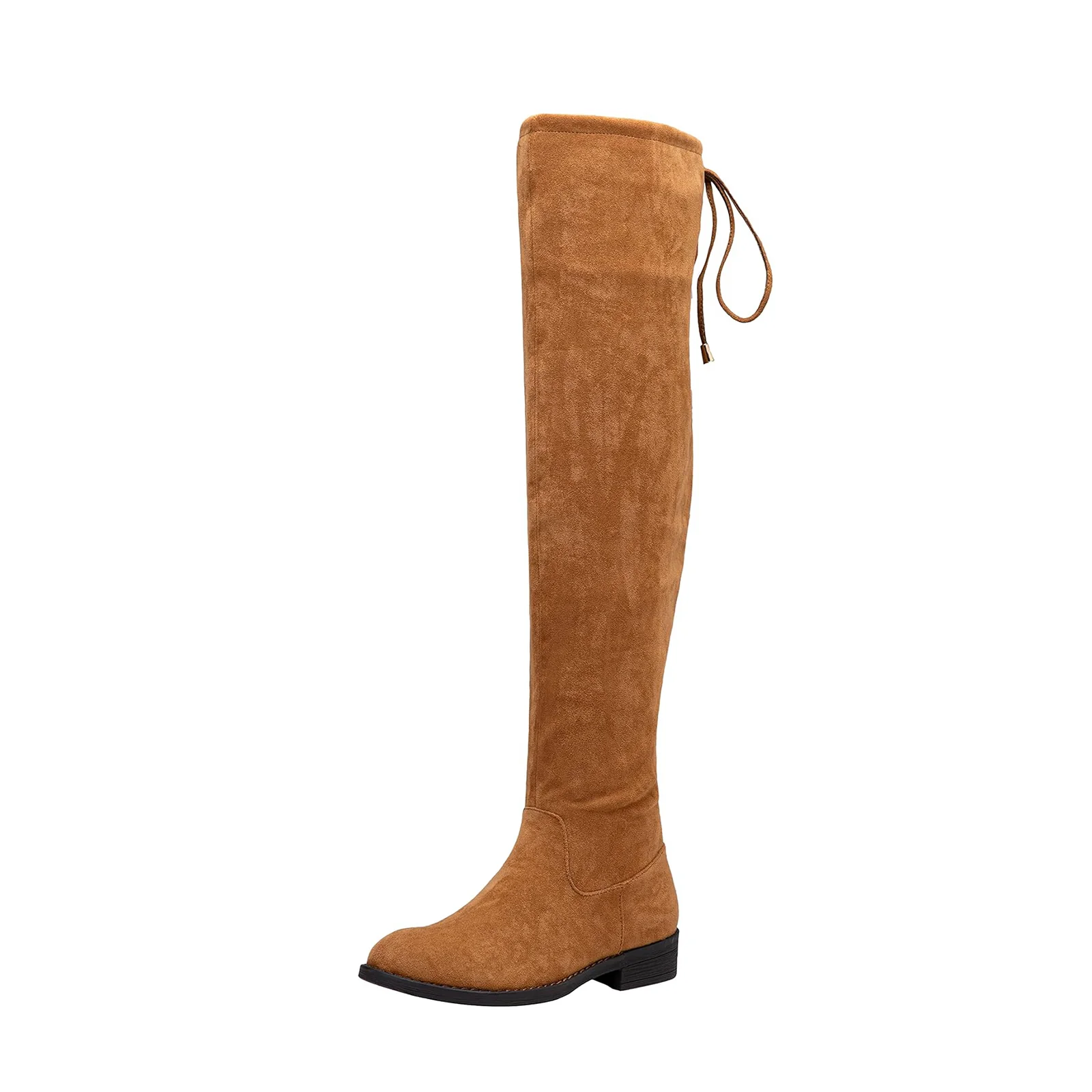 Vepose Women's 998 Suede Over the Knee High Boots Low Flat Heel Thigh High Boots for Women