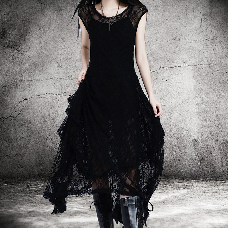Vintage Gothic Lace Dress