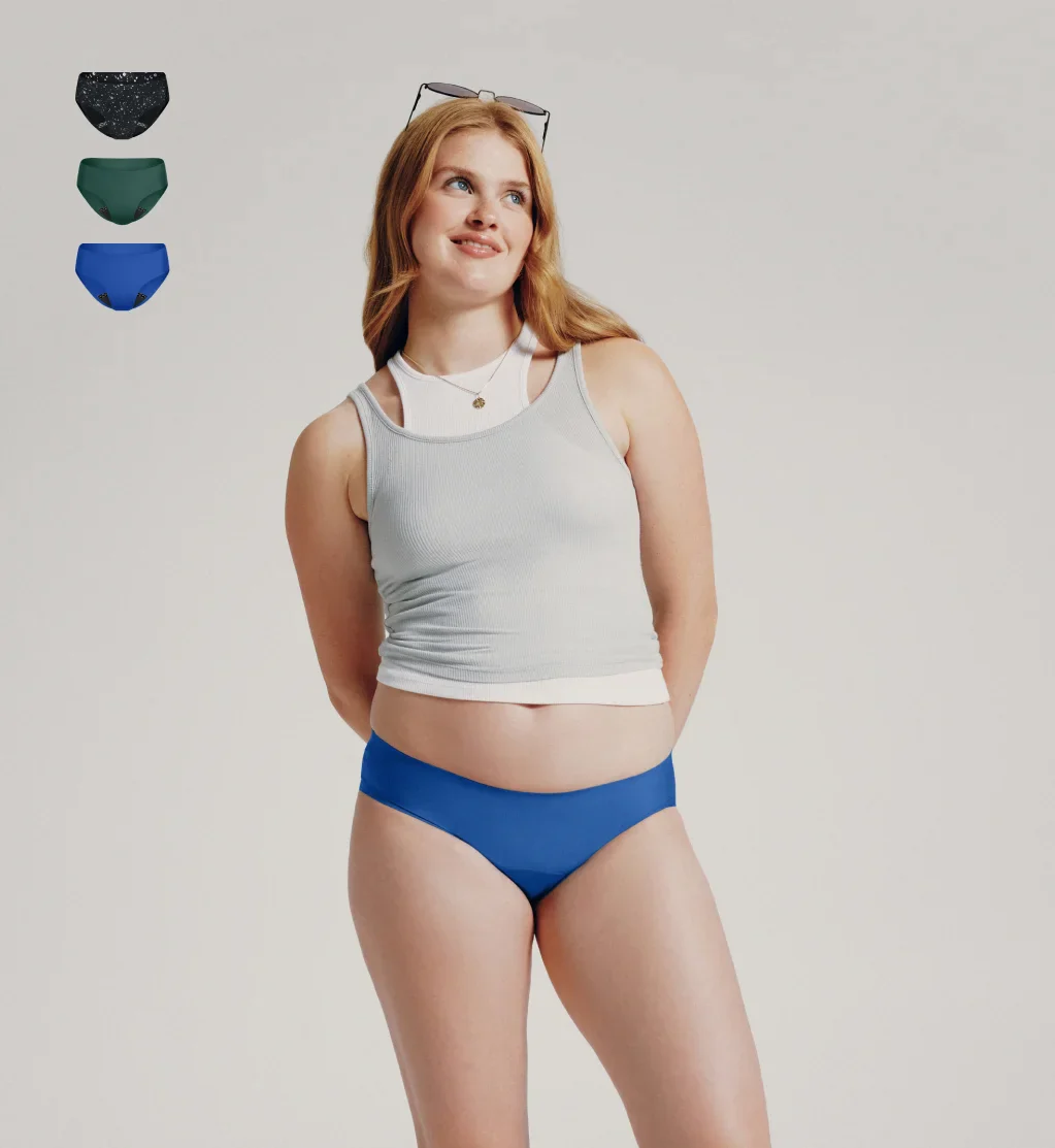 Leakproof UltraThin No-Show Underwear 6-Pack - Bikini