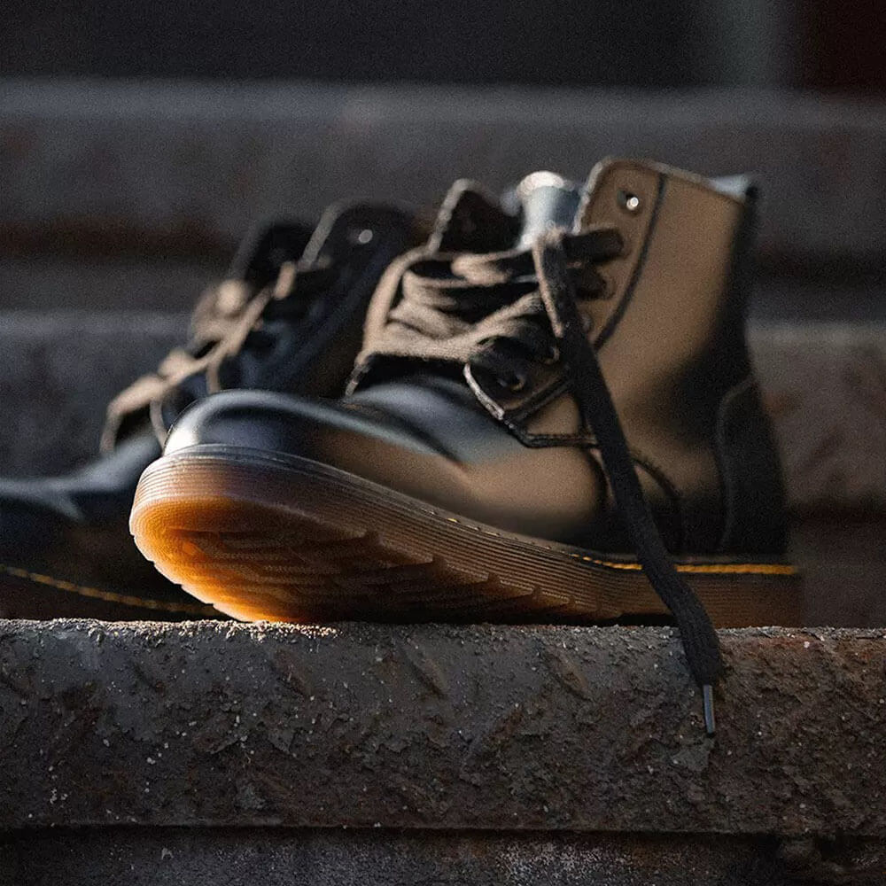 Street outfit Black Leather Ankle Boots