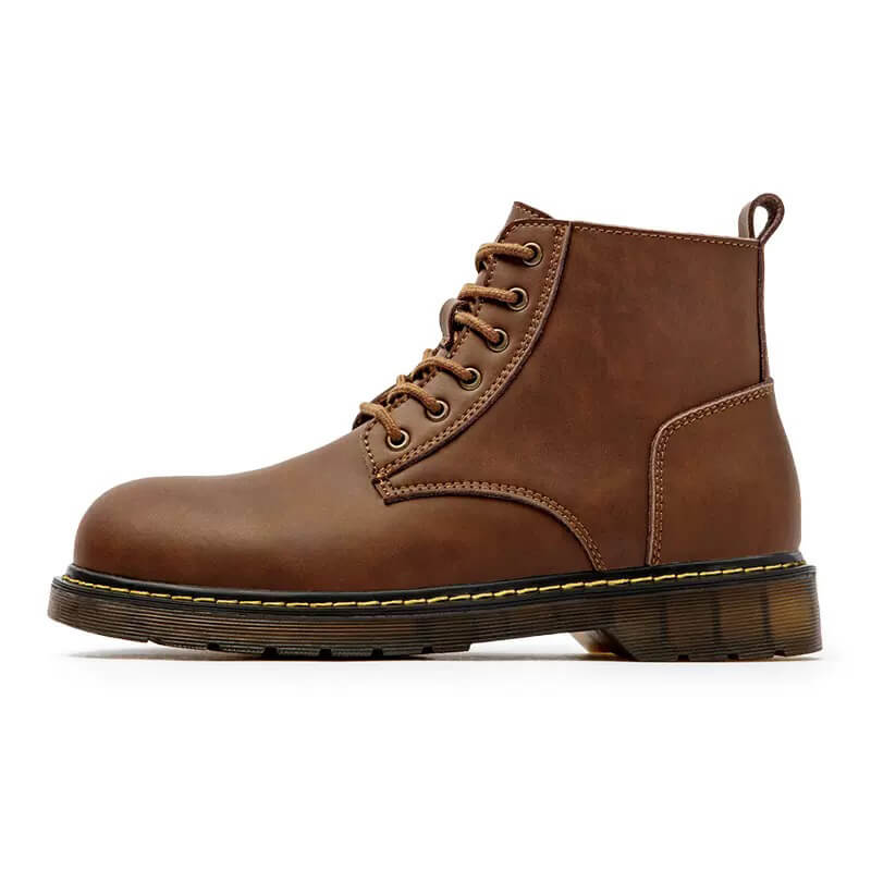 Vintagae Brown Leather Lace-up Boots Wingtip Rebels
