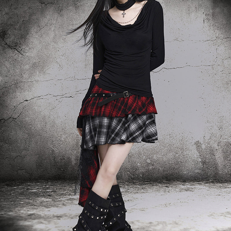 Gothic plaid skirt