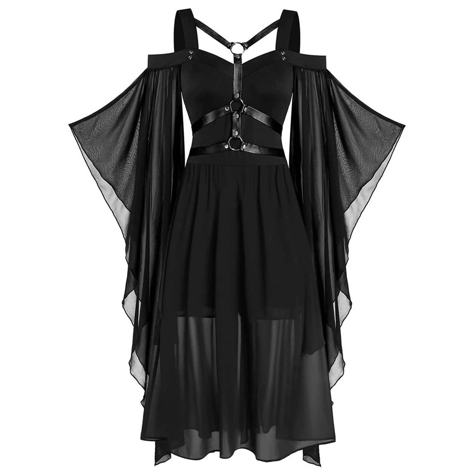 Gothic Vintage Midi Dress