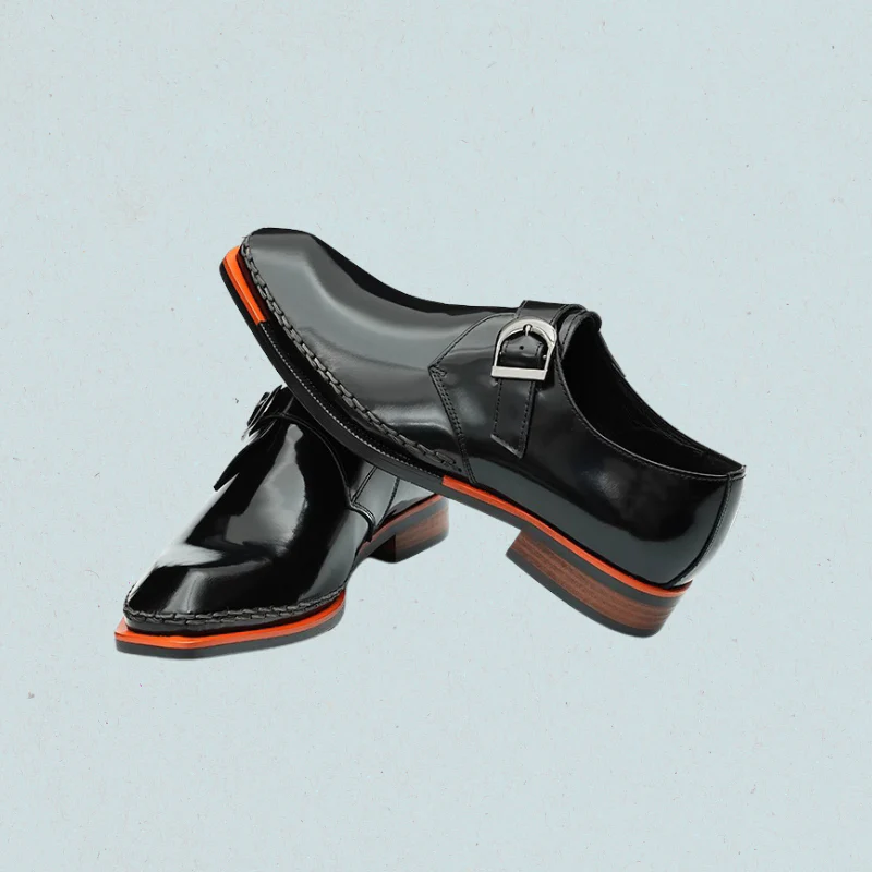 Lorebound Men's Dress Shoes – Business Loafers for Men in Black & Amber