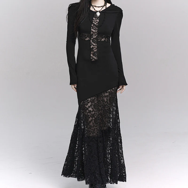 Ghostly Gothic Lace Dress