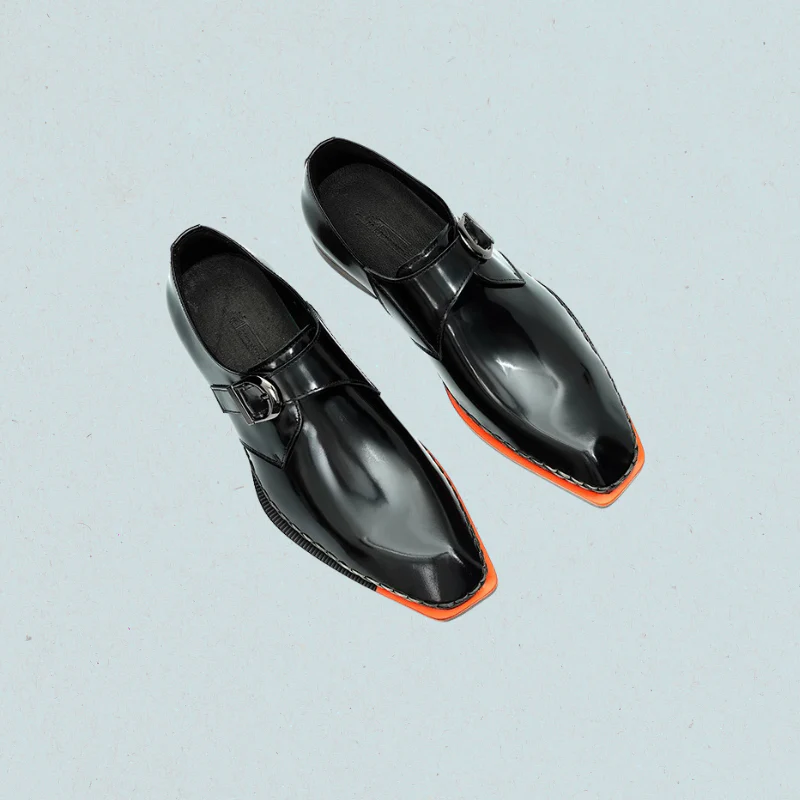 Lorebound Men's Dress Shoes – Business Loafers for Men in Black & Amber