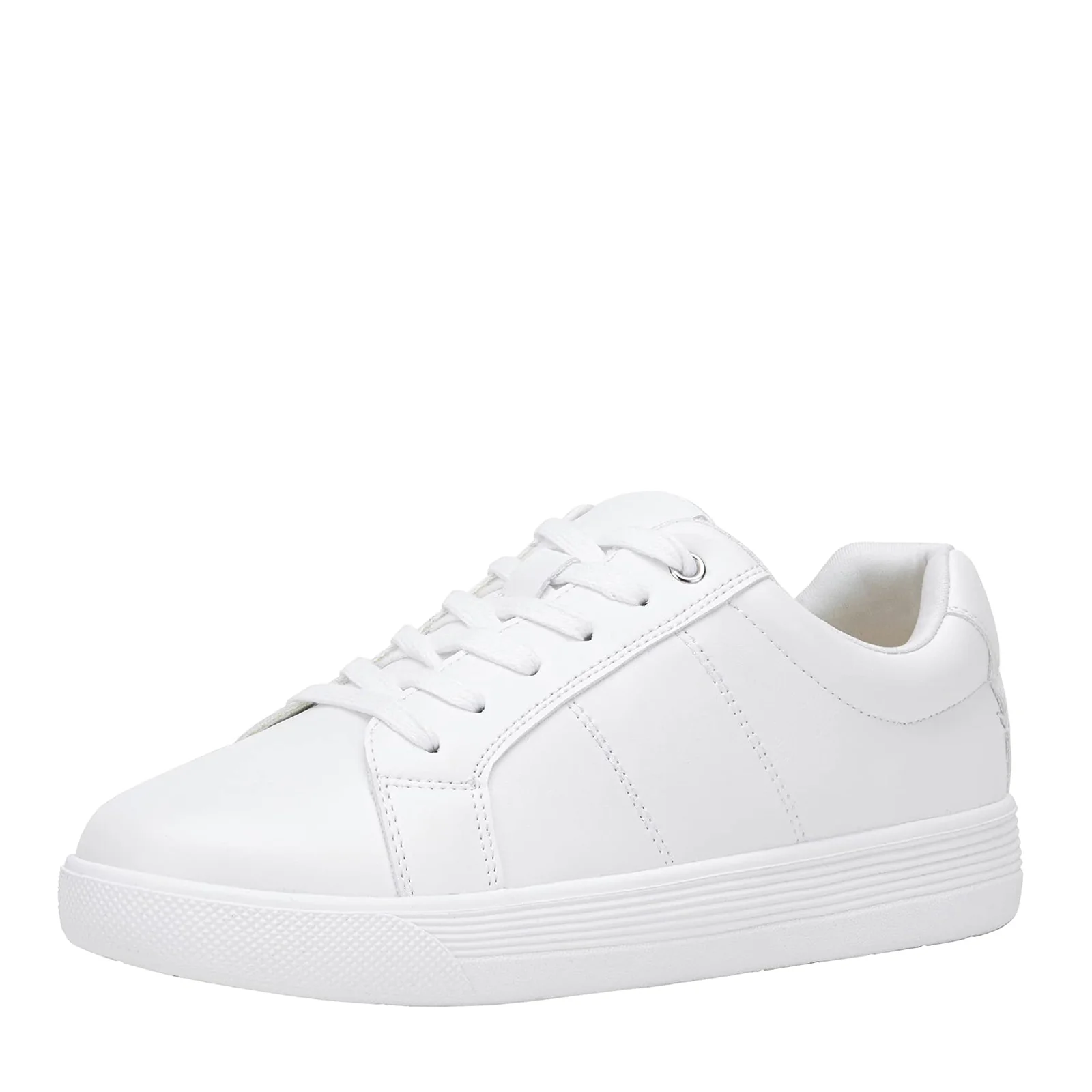Vepose 8013 White Sneakers for Women, Casual Fashion Flat Low Top Comfortable Classic Shoes