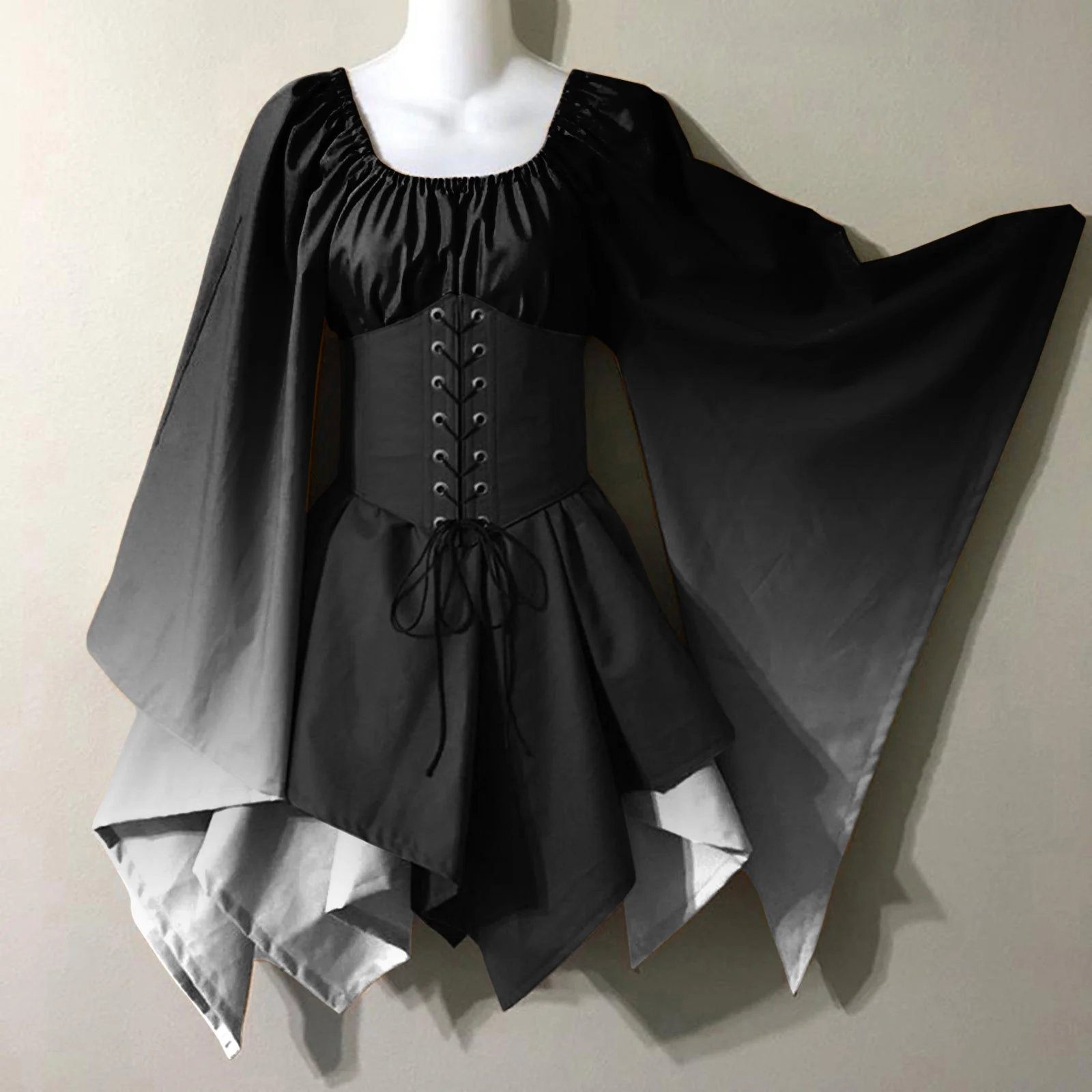 Gothic Vintage Silk Ball Gown