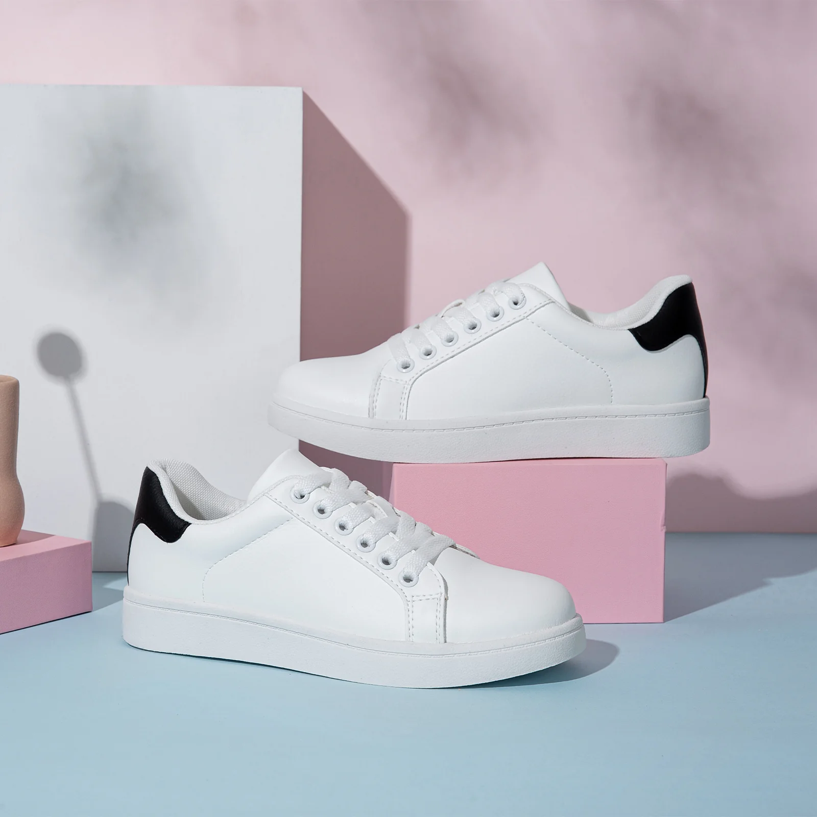 Vepose Women's 8003+8003L+8005 Fashion Lace Up Comfortable Casual Tennis Sneakers