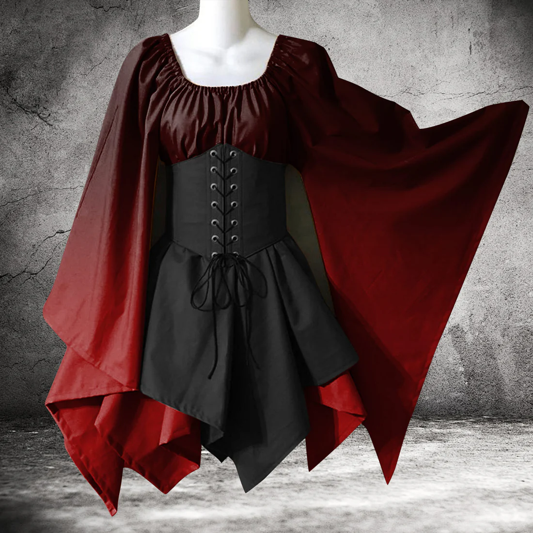 Gothic Vintage Silk Ball Gown