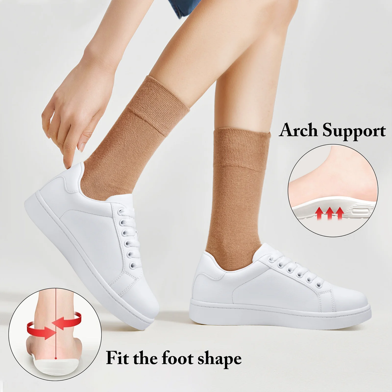 Vepose Women's 8003+8003L+8005 Fashion Lace Up Comfortable Casual Tennis Sneakers