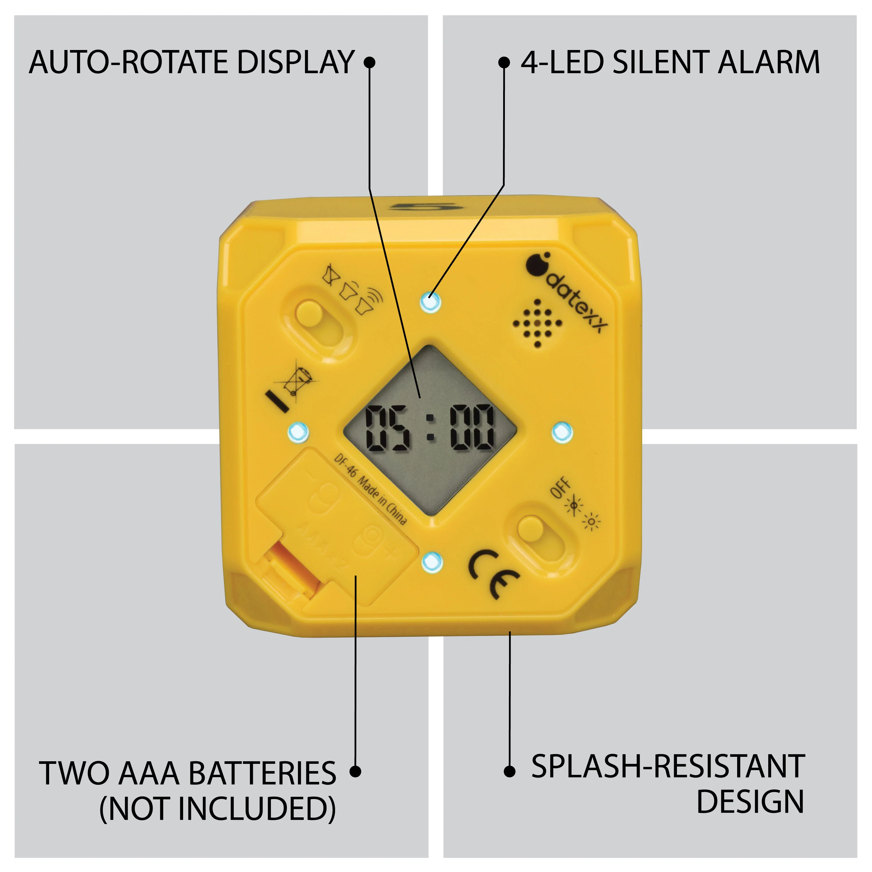 Miracle Time Cube for Study DF-46 Yellow 5, 10, 20, 45 min.