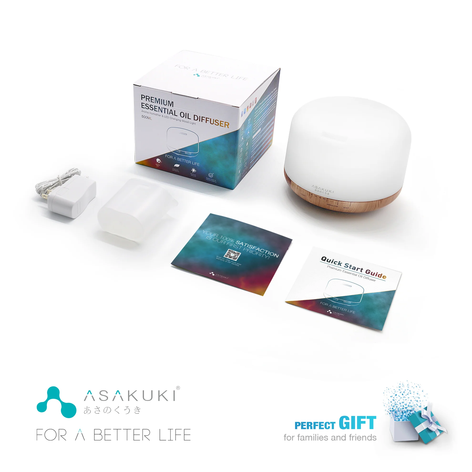 Rock Light Wood Essential Oil Diffuser