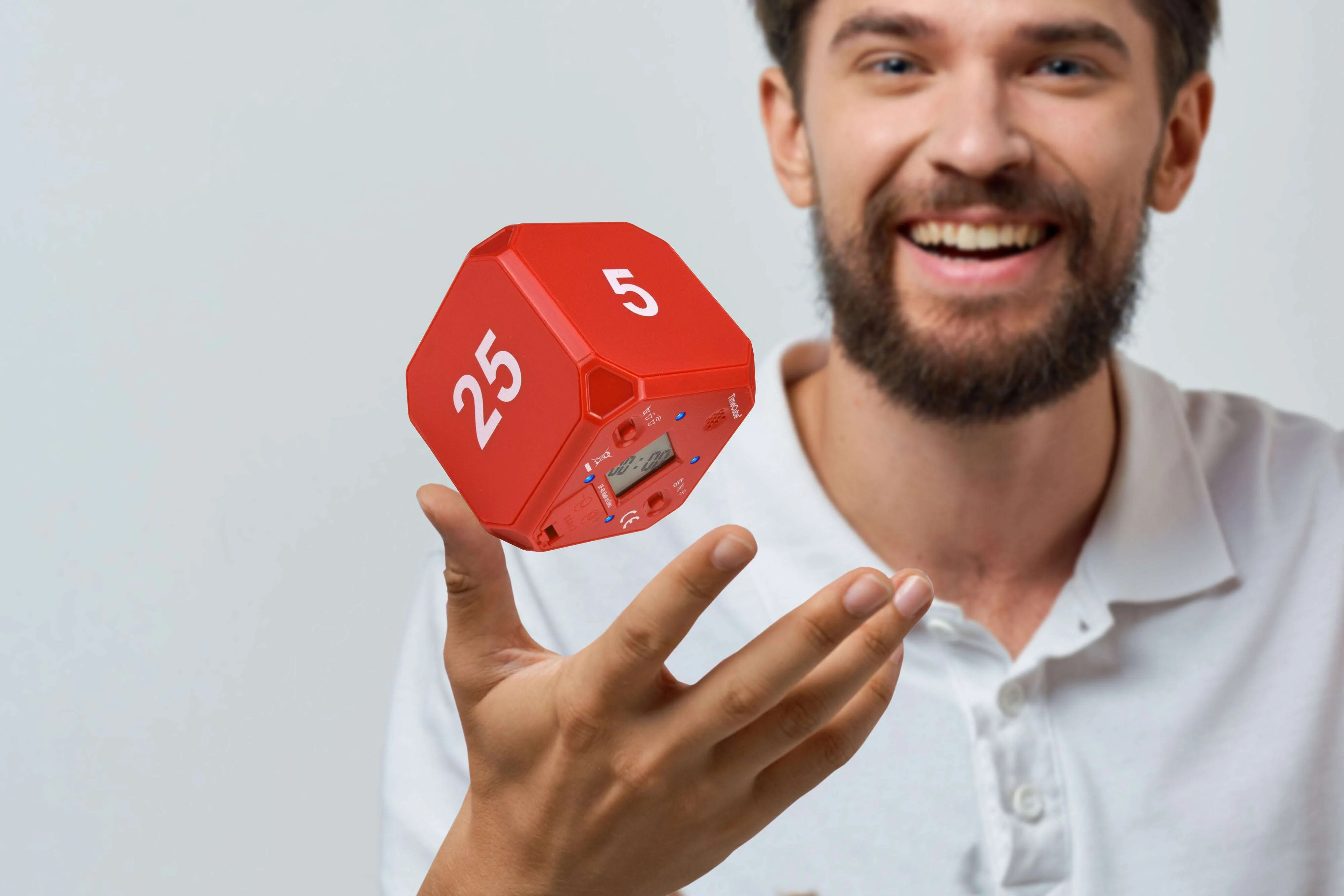 Miracle Time Cube Pomodoro Timer DF-48 Red 5, 10, 20, 25 minutes