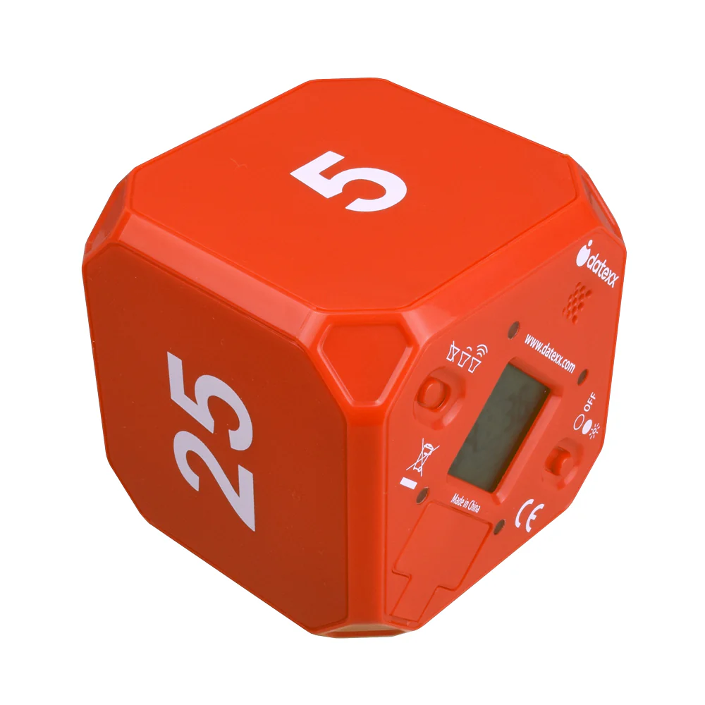Miracle Time Cube Pomodoro Timer DF-48 Red 5, 10, 20, 25 minutes