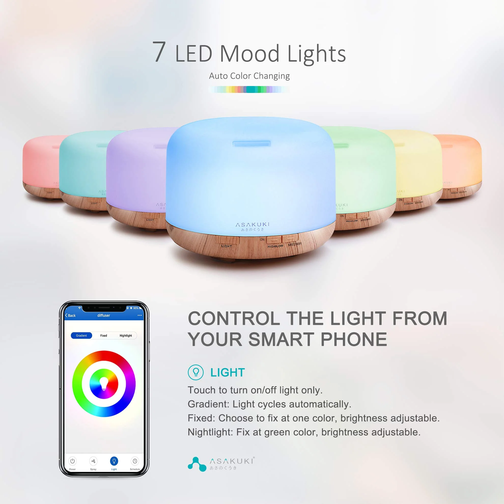 Rock Smart Wi-Fi Essential Oil Diffuser