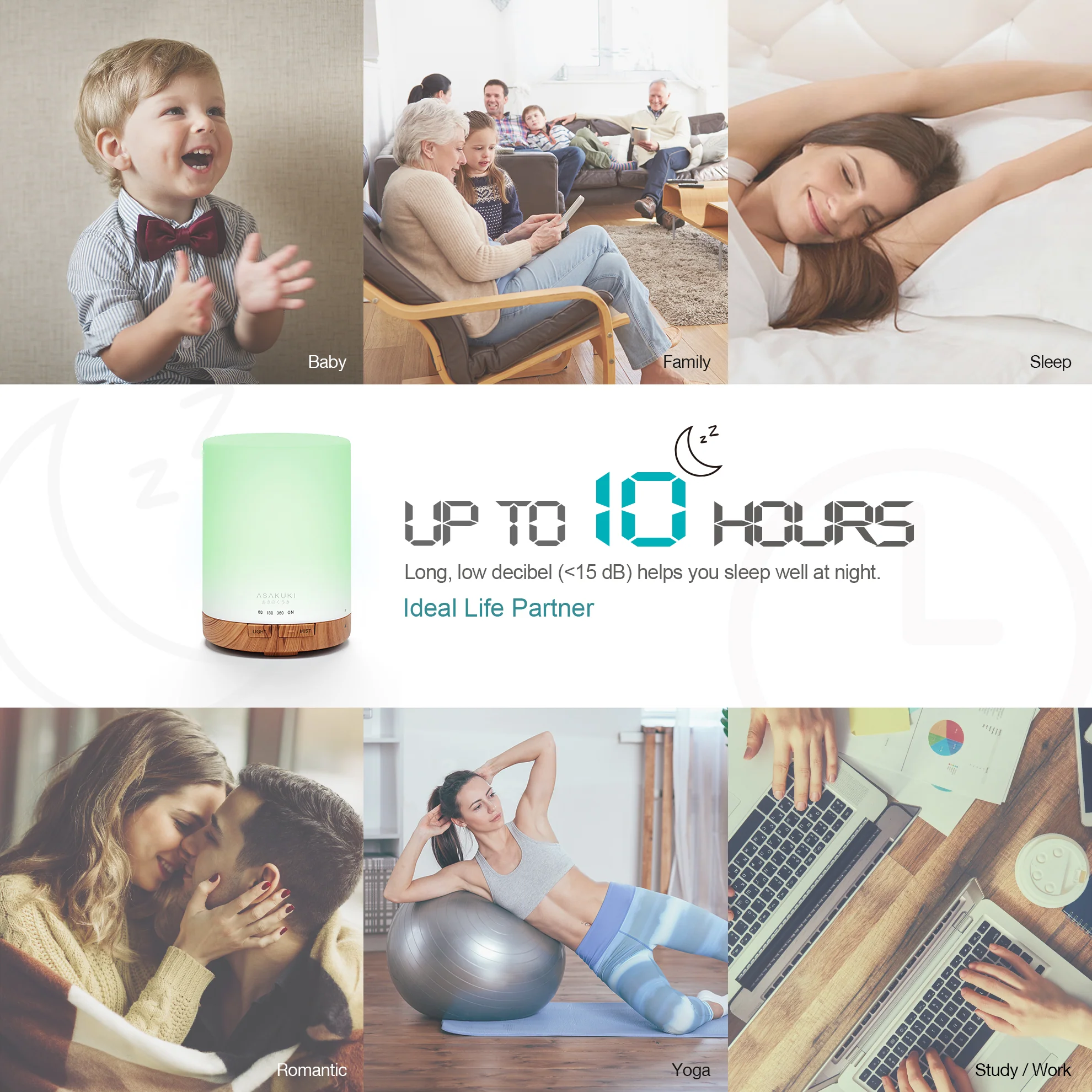 Dew Plus Light Wood Essential Oil Diffuser