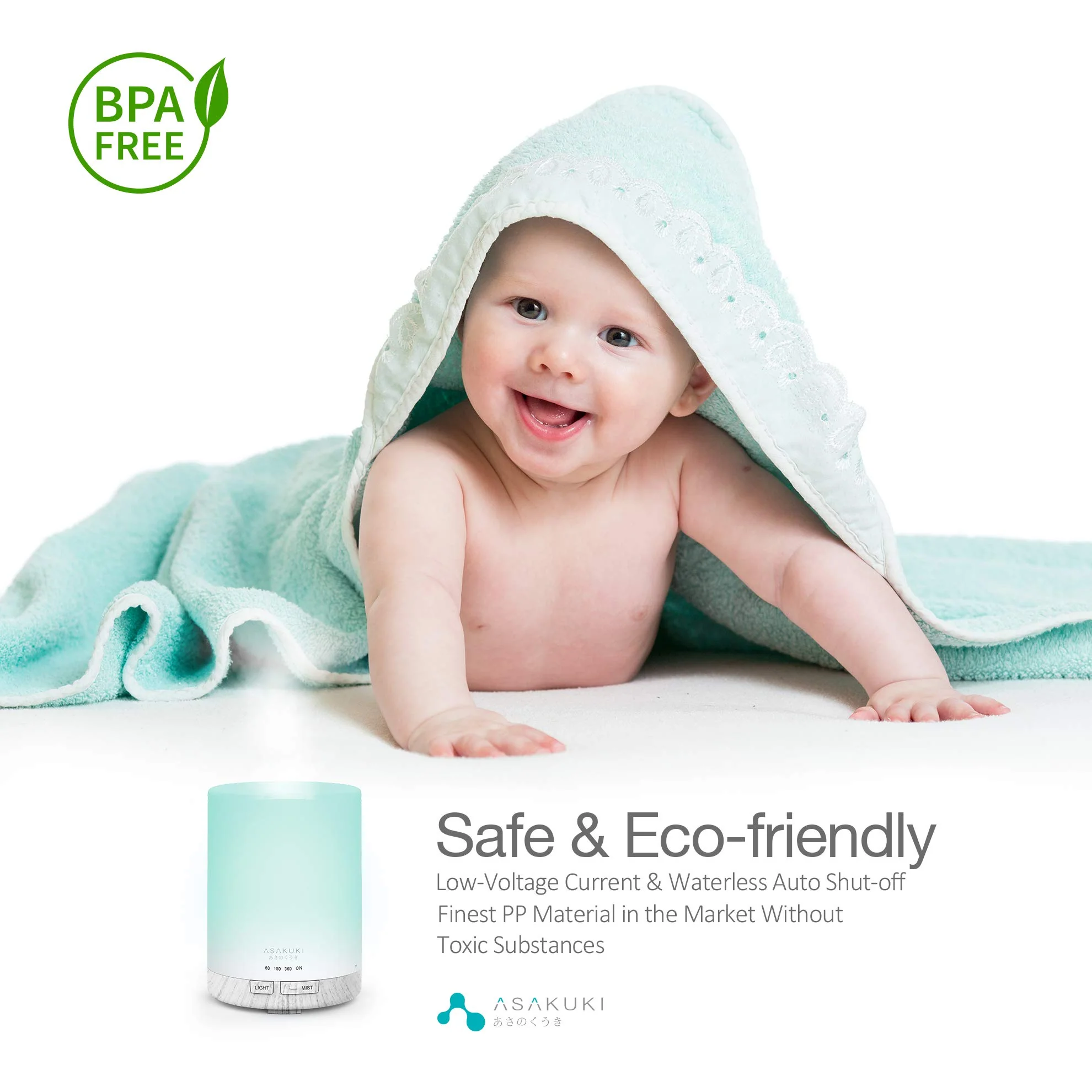 Dew Plus White Wood Essential Oil Diffuser