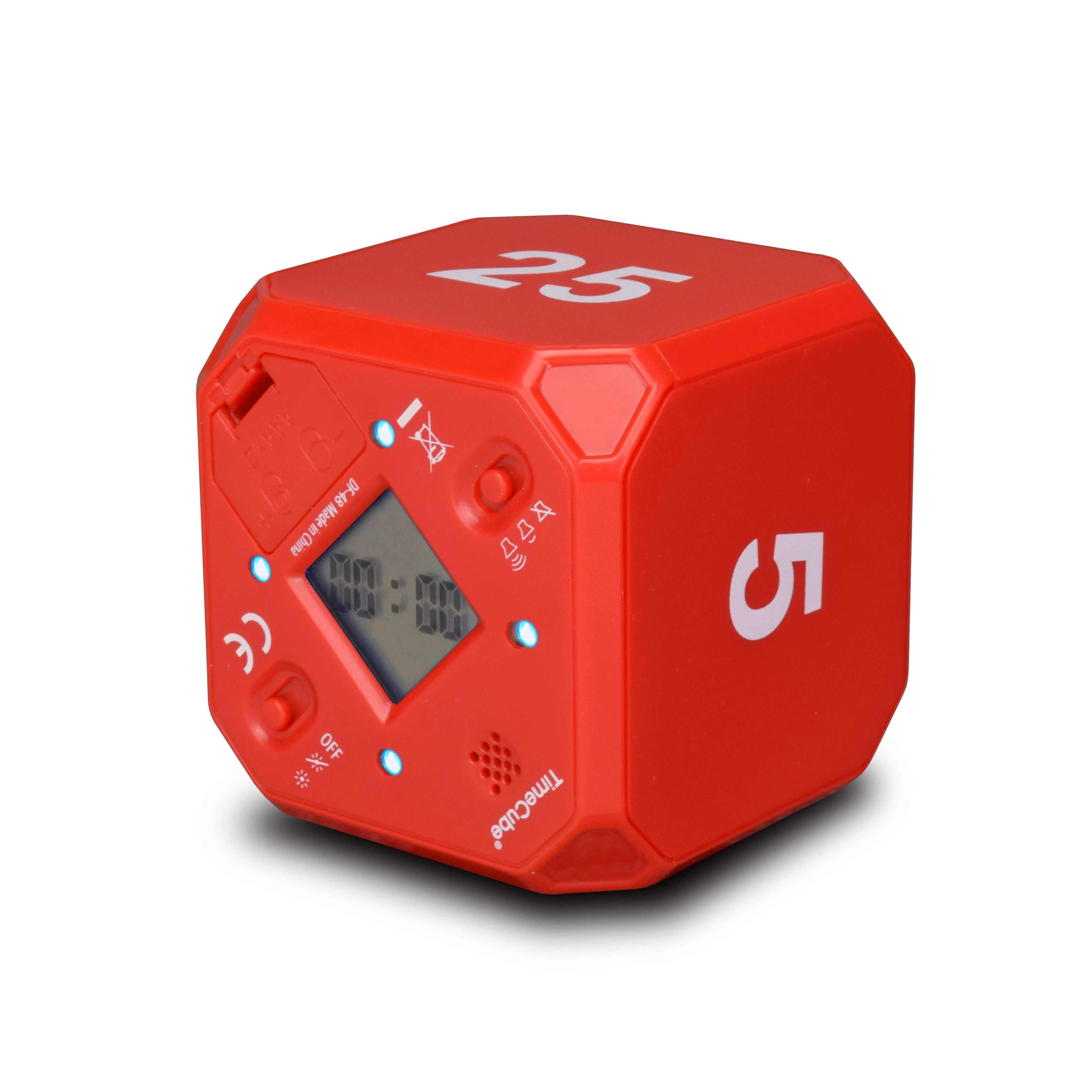 Miracle Time Cube Pomodoro Timer DF-48 Red 5, 10, 20, 25 minutes