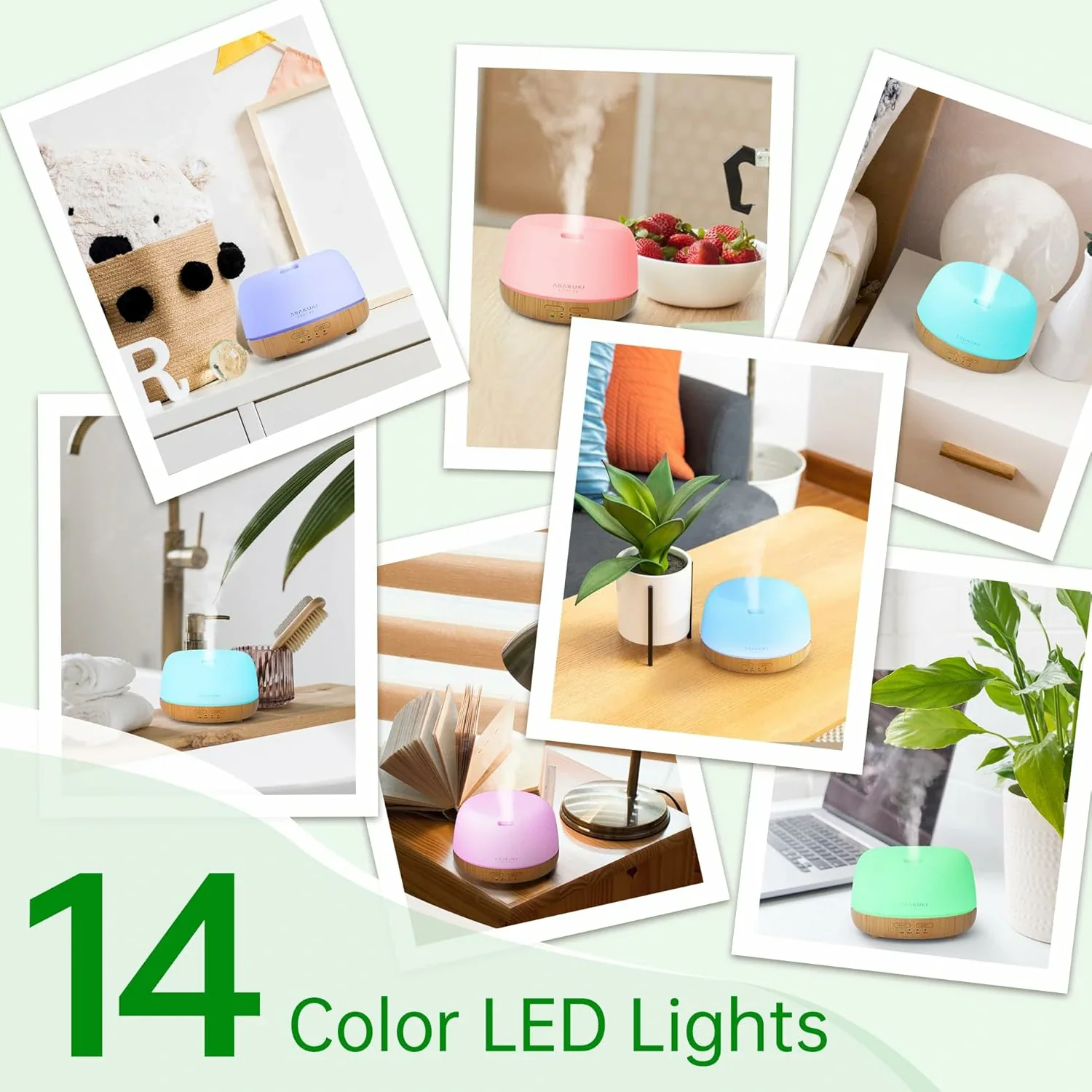 Mini Rock Light Wood Essential Oil Diffuser