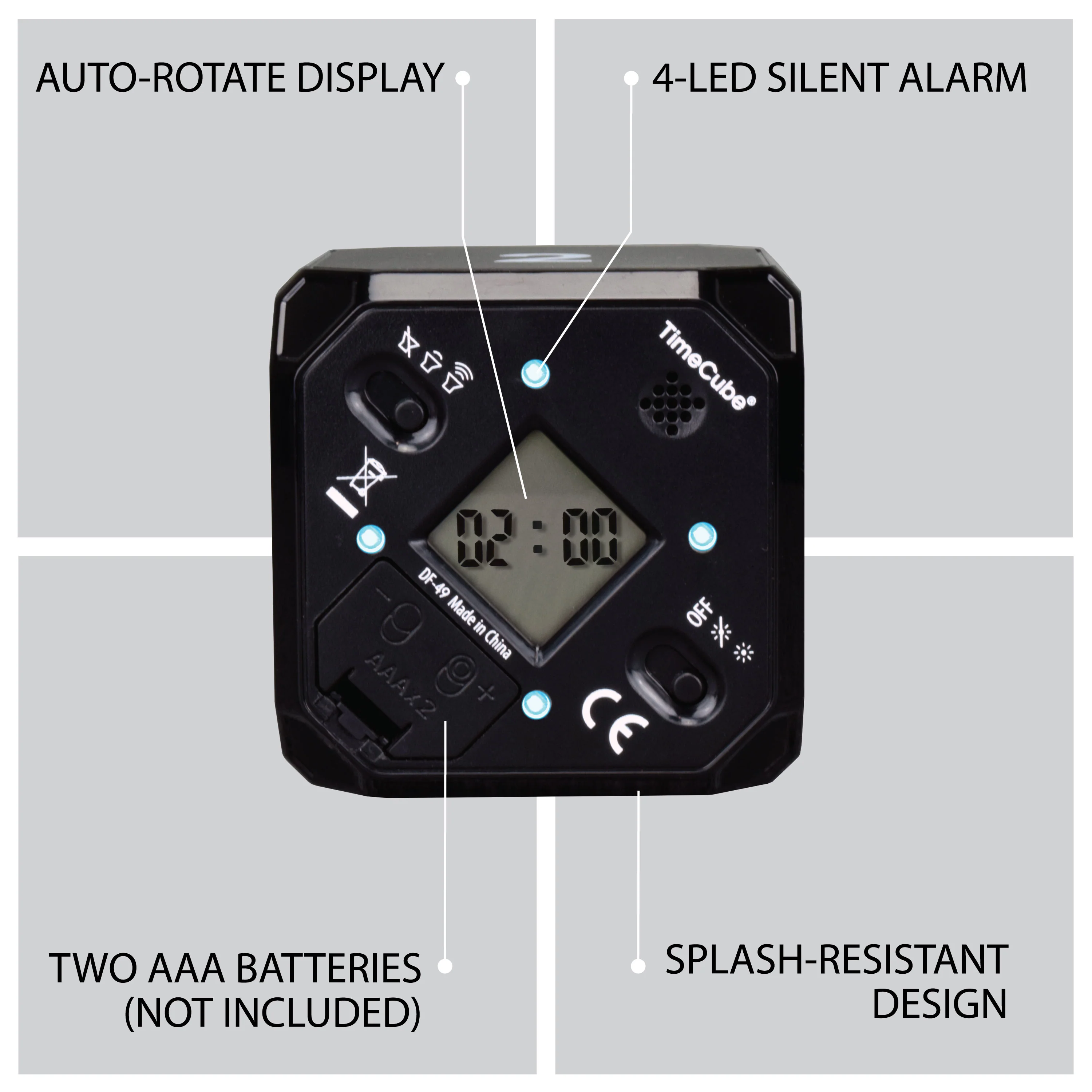Miracle Time Cube for Work DF-49 Black 2, 10, 20, 45 min.