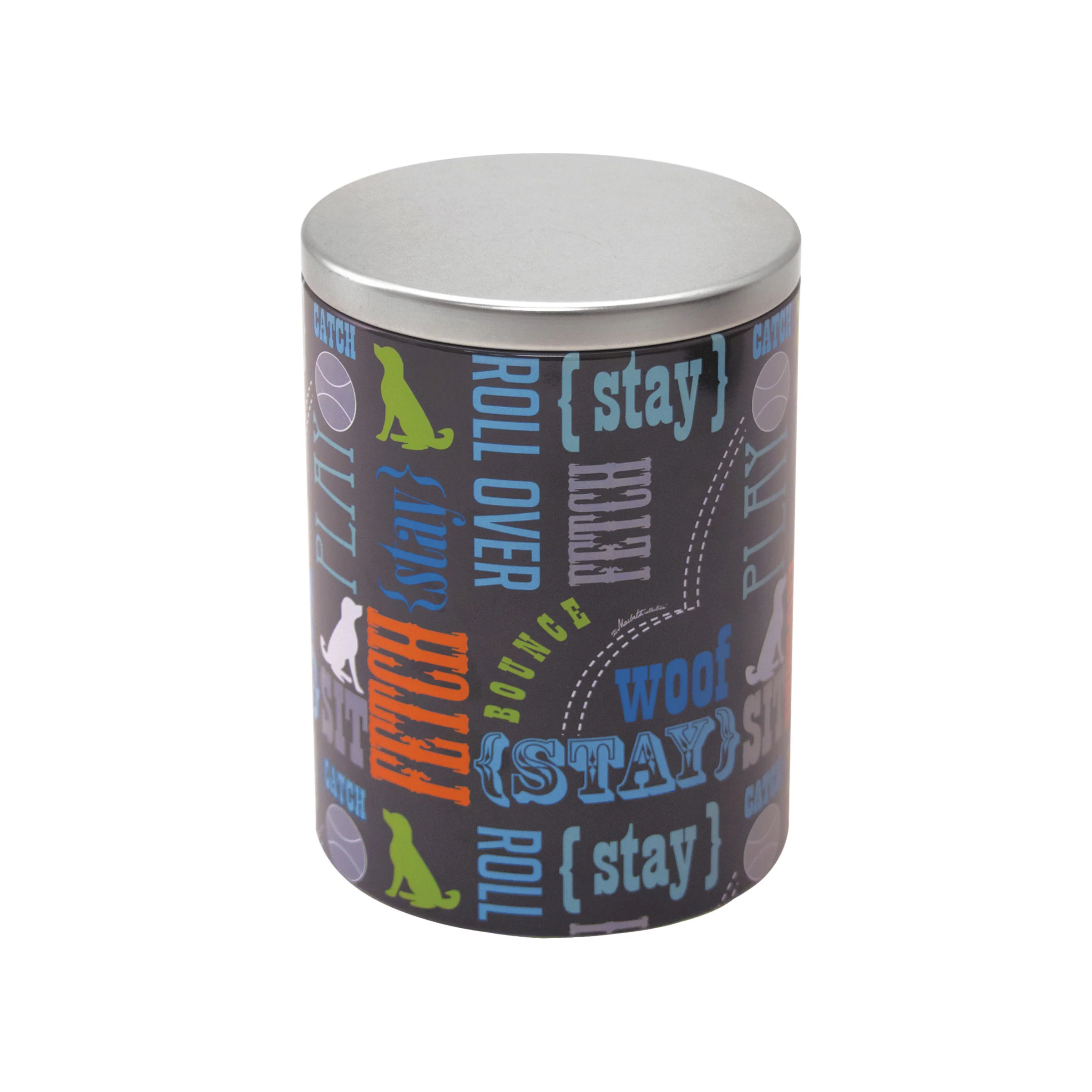 Large Treat Tin, Wordplay by Macbeth Collection
