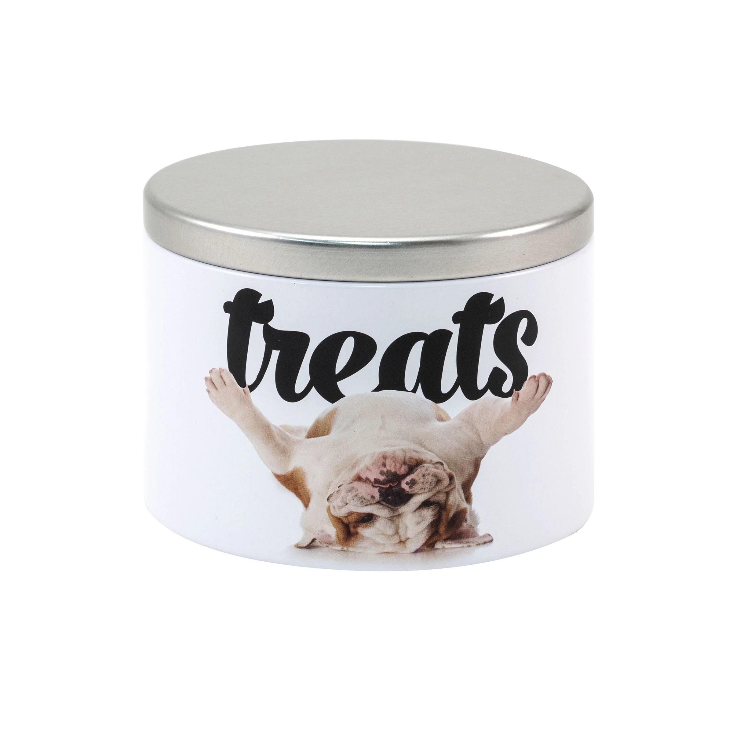 Small Treat Tin, Bulldog