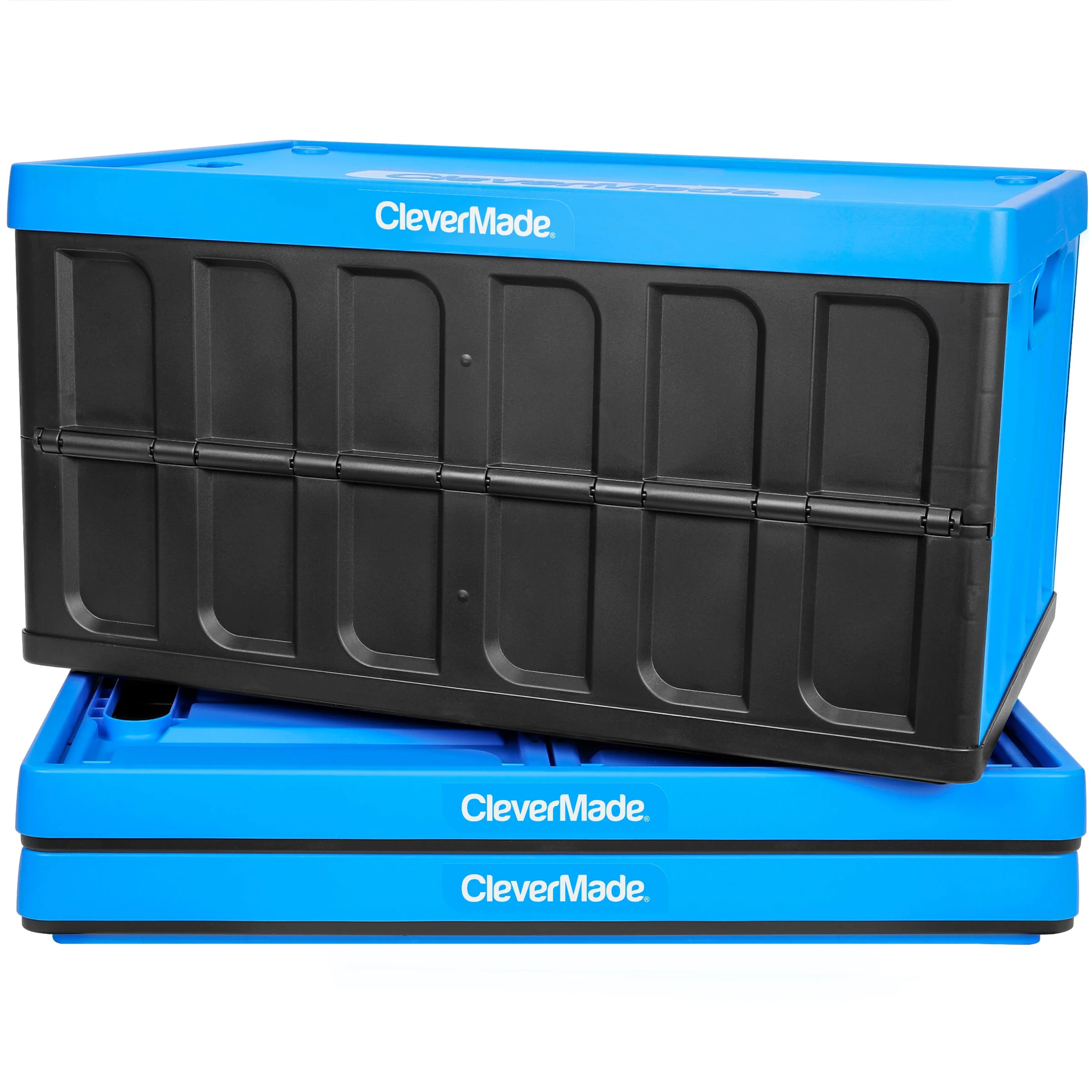 Collapsible Storage Bin with Lid | 62L | 3-Pack