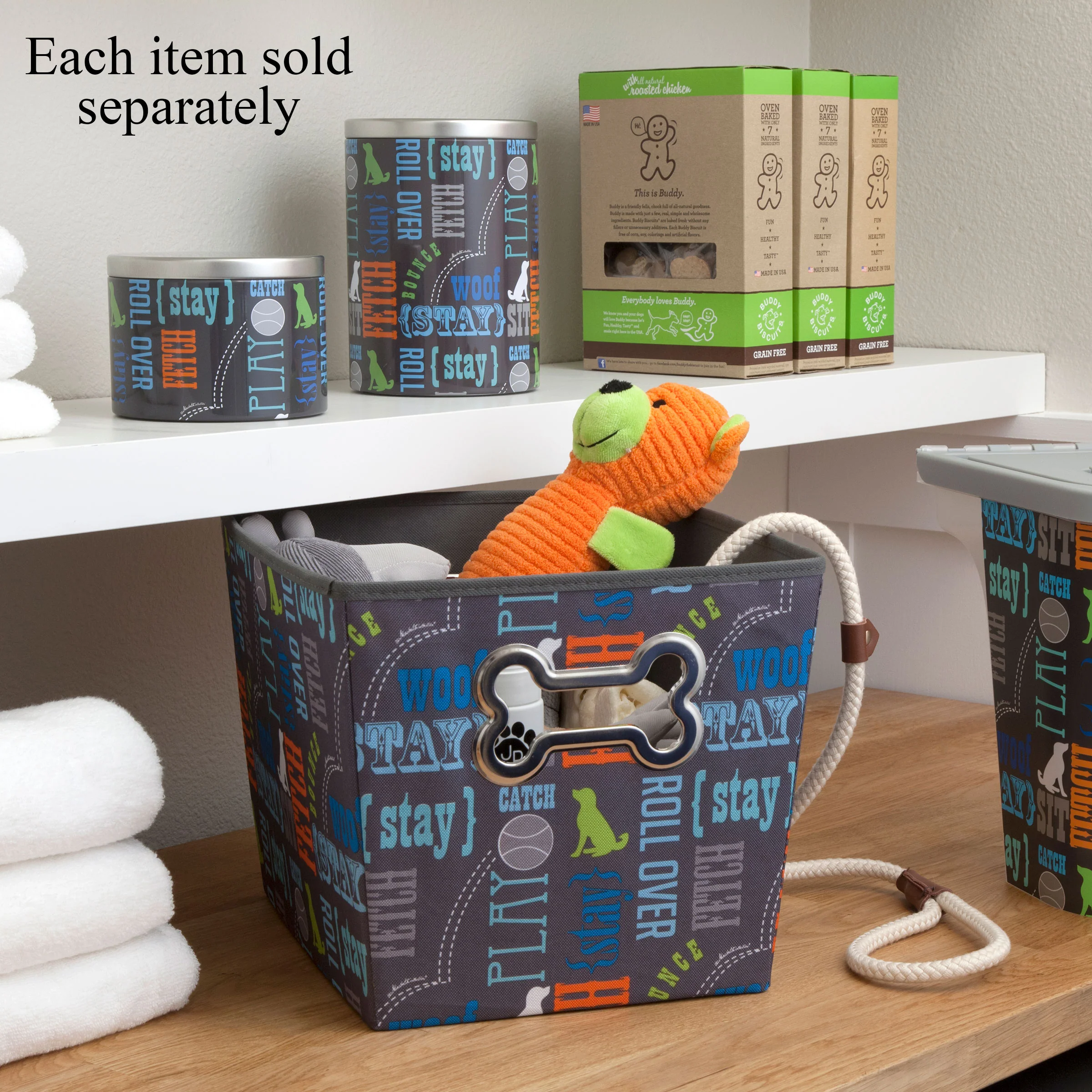 Large Treat Tin, Wordplay by Macbeth Collection