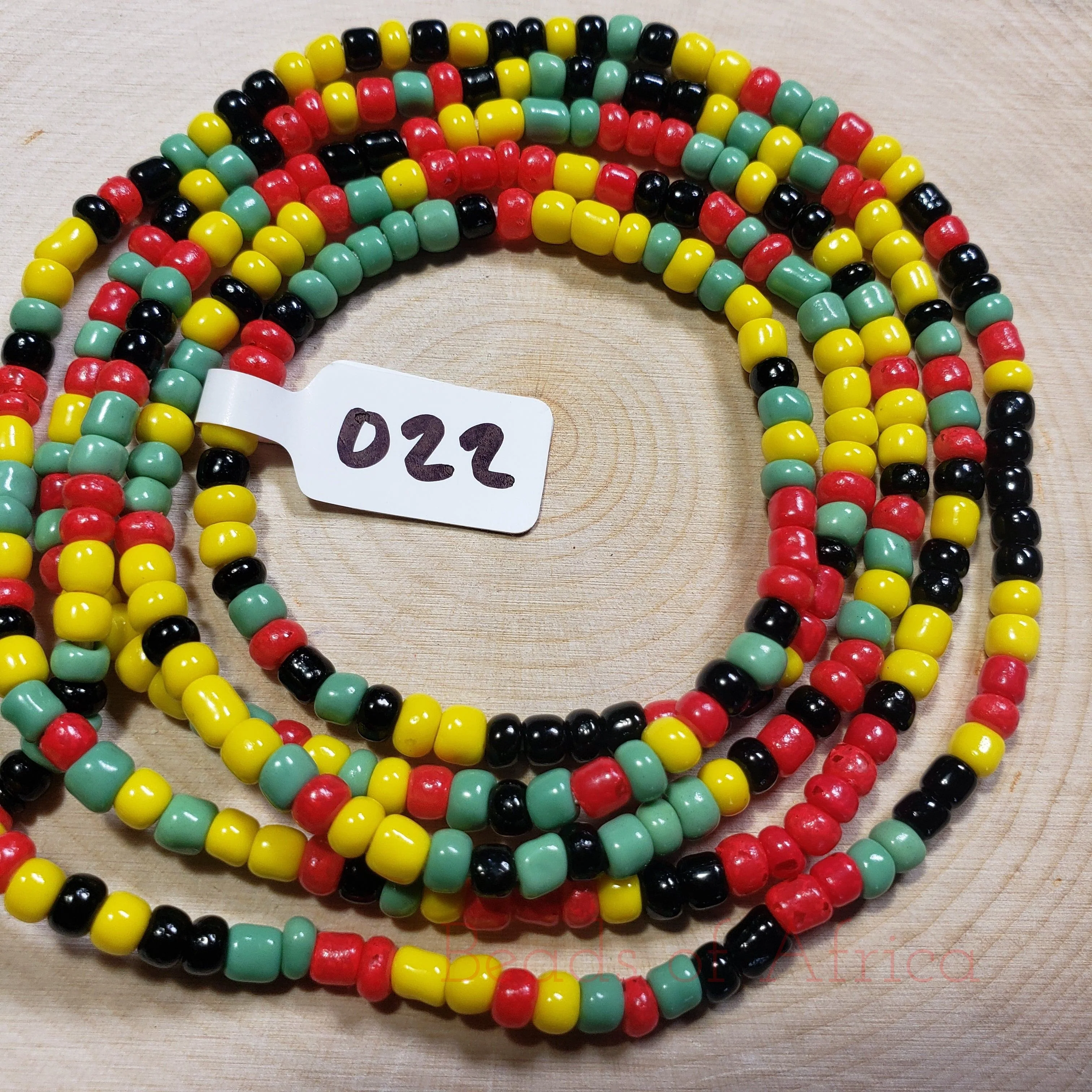 Round Multicolor Thick Ghana Waist Beads