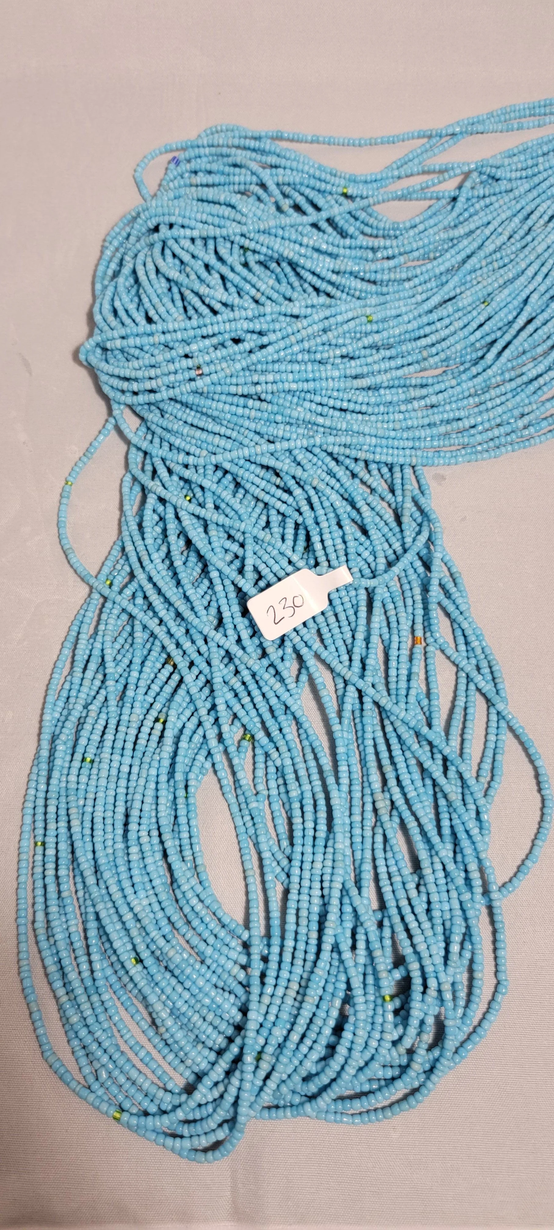 Solid Light Blue Waist Beads