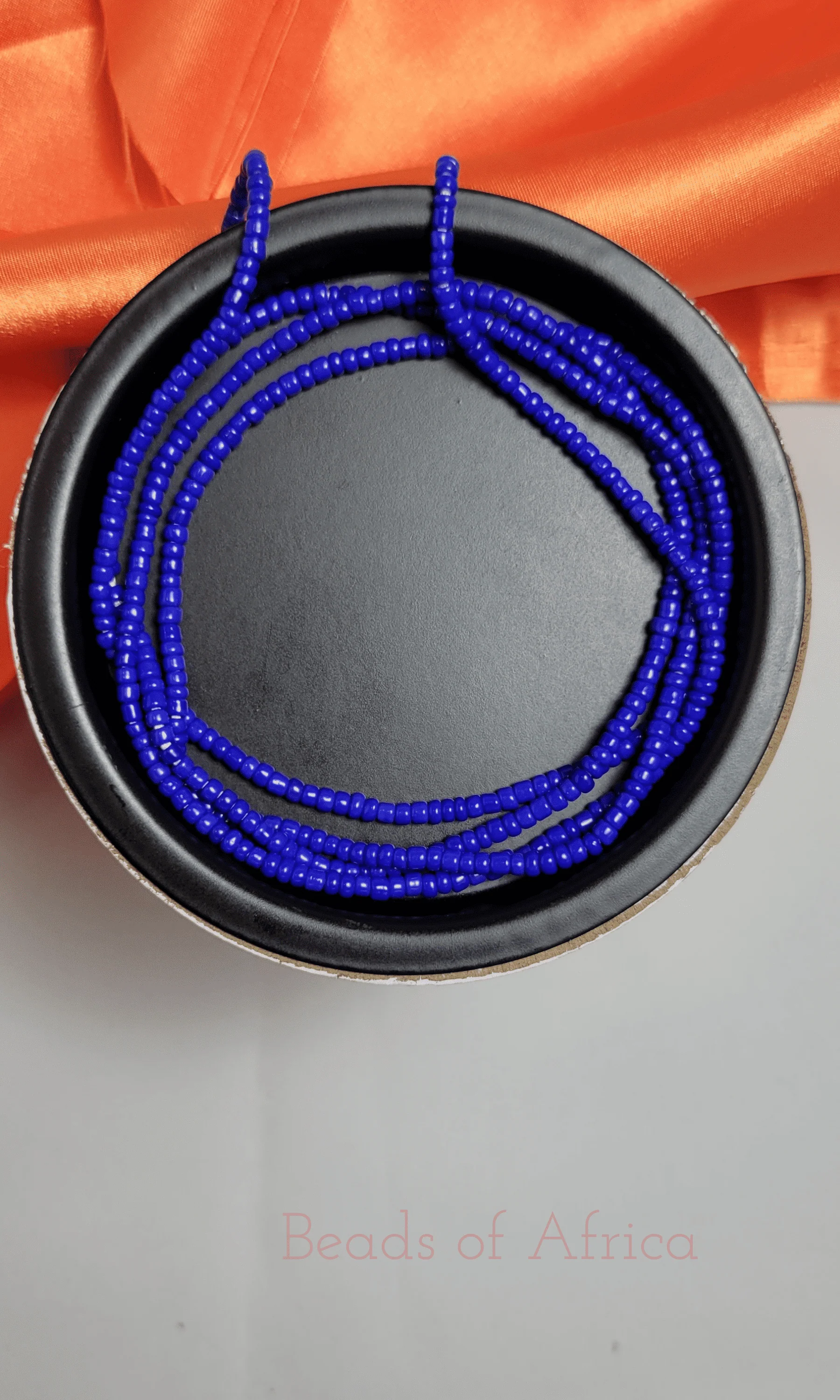 Solid Royal Blue Skinny Waist Beads