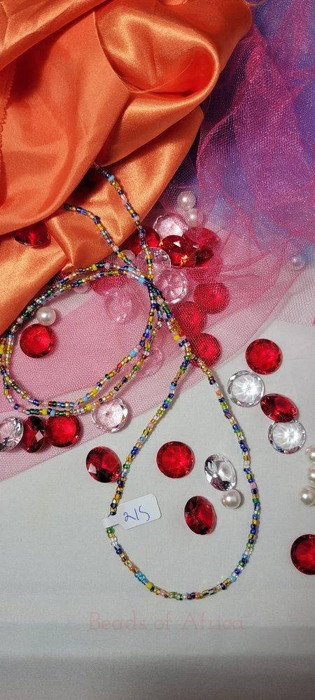 Multicolor Shiny Waist Beads